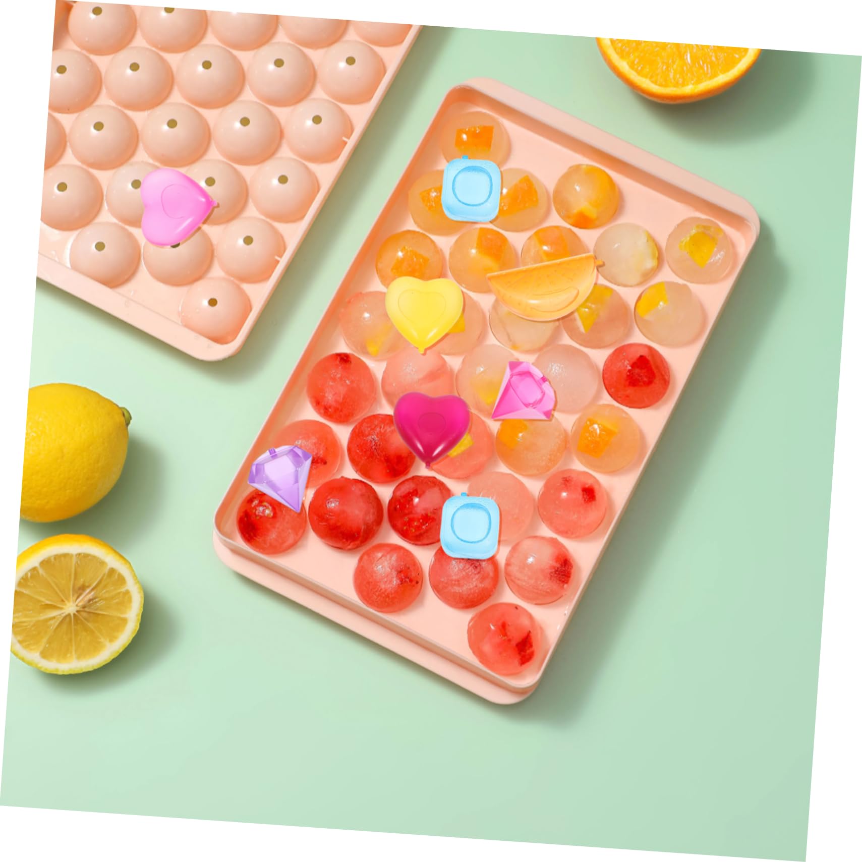 96 Glaçons Réutilisables en Plastique Transparent, Lot de 96 Pièces, Design Sûr pour Aliments et Boissons, pour Rafraîchir Boissons et Décoration de Table
