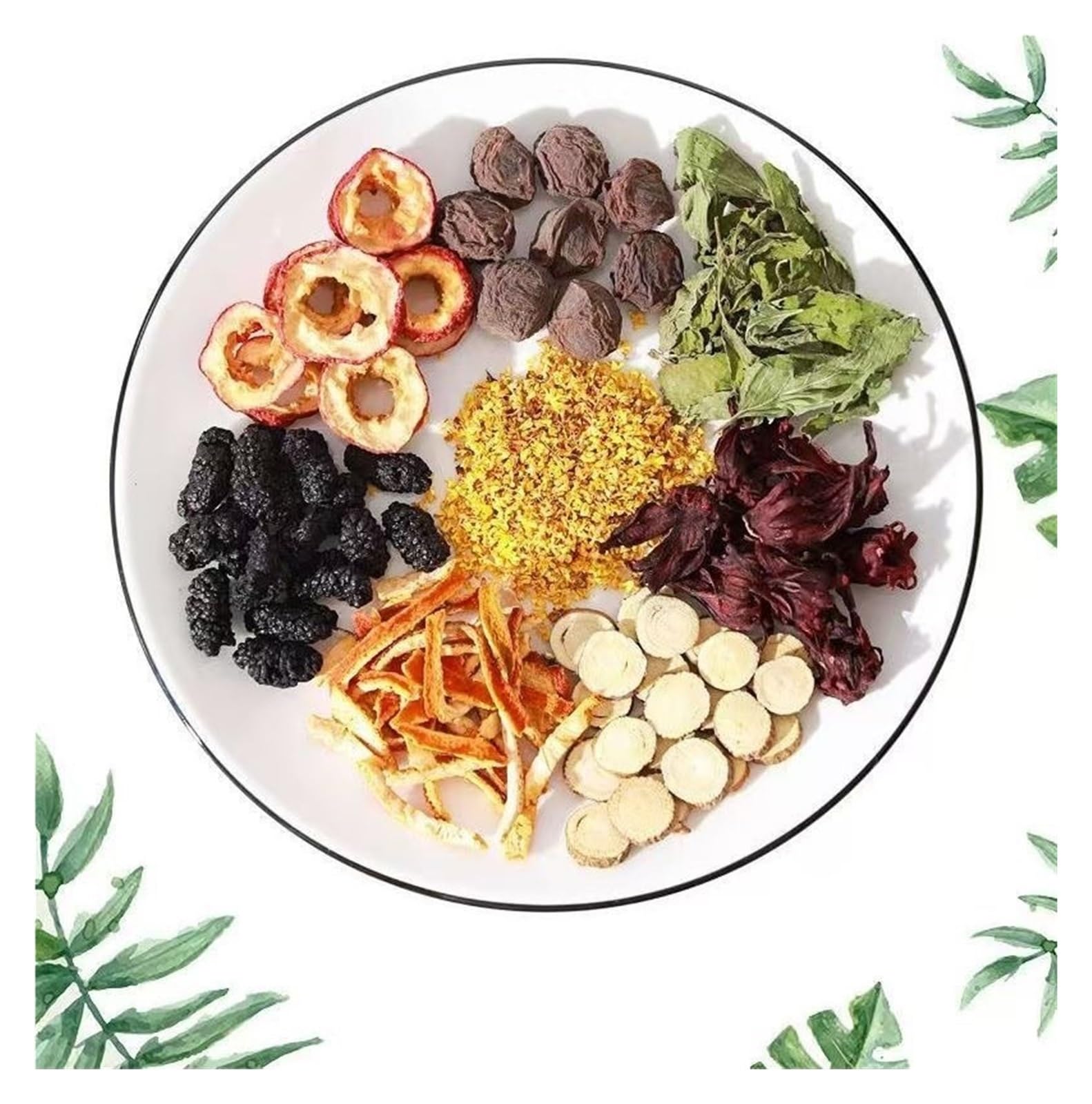 Pakiet składników napoju Sour Plum, mieszanka herbat ziołowych, pakowana pojedynczo, 120 g (12 x 10 opakowań)(3pcs)