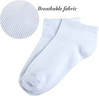 Vista 3 de Cooraby - Calcetines al tobillo unisex para niños, semi-acolchados (15 unidades)