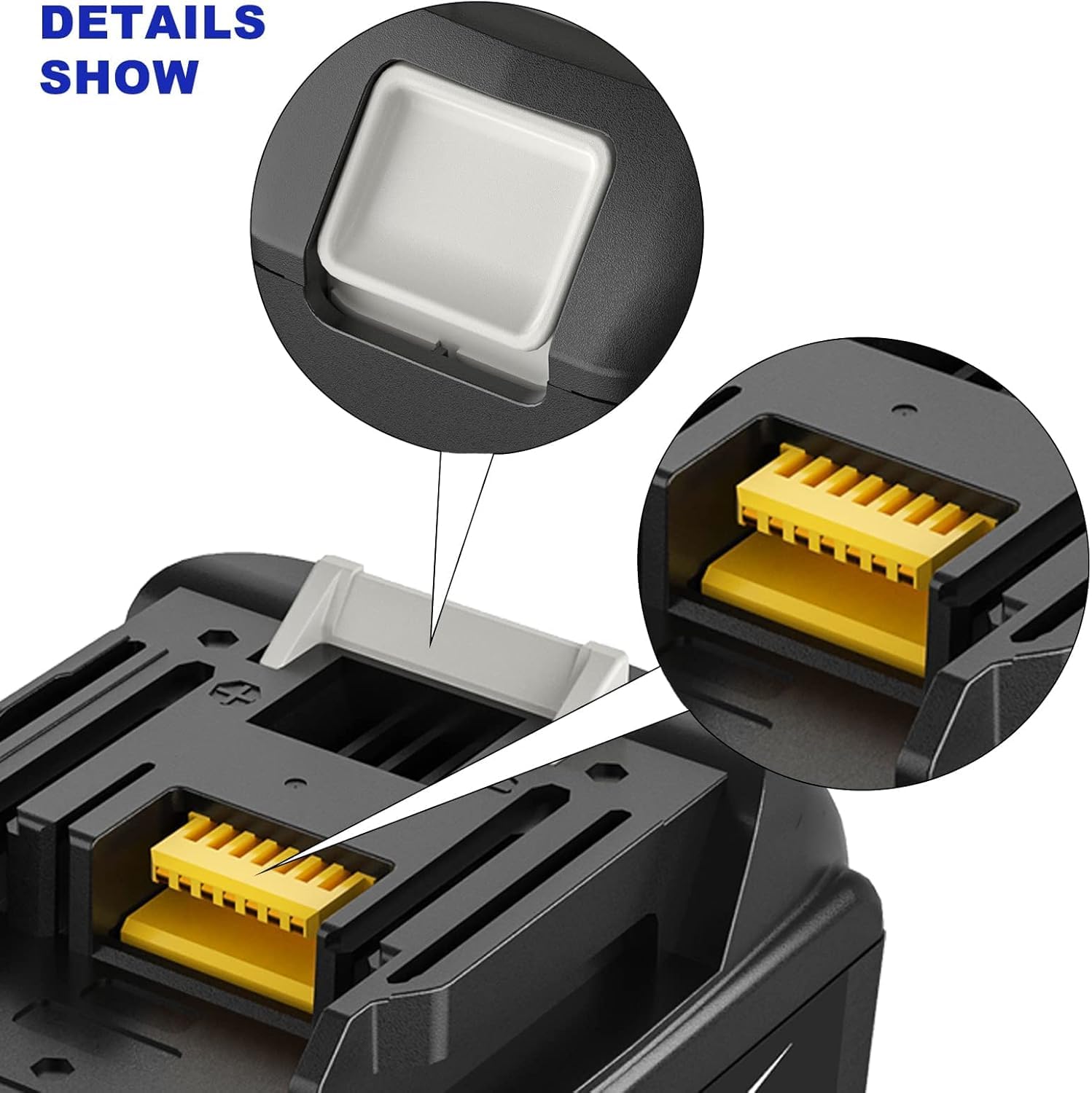 Batteries 18V 5000mAh Pour Makita – Lot De 2, Compatible BL1850B BL1860, Indicateur LED, Certifiées CE, Durée Longue - 13