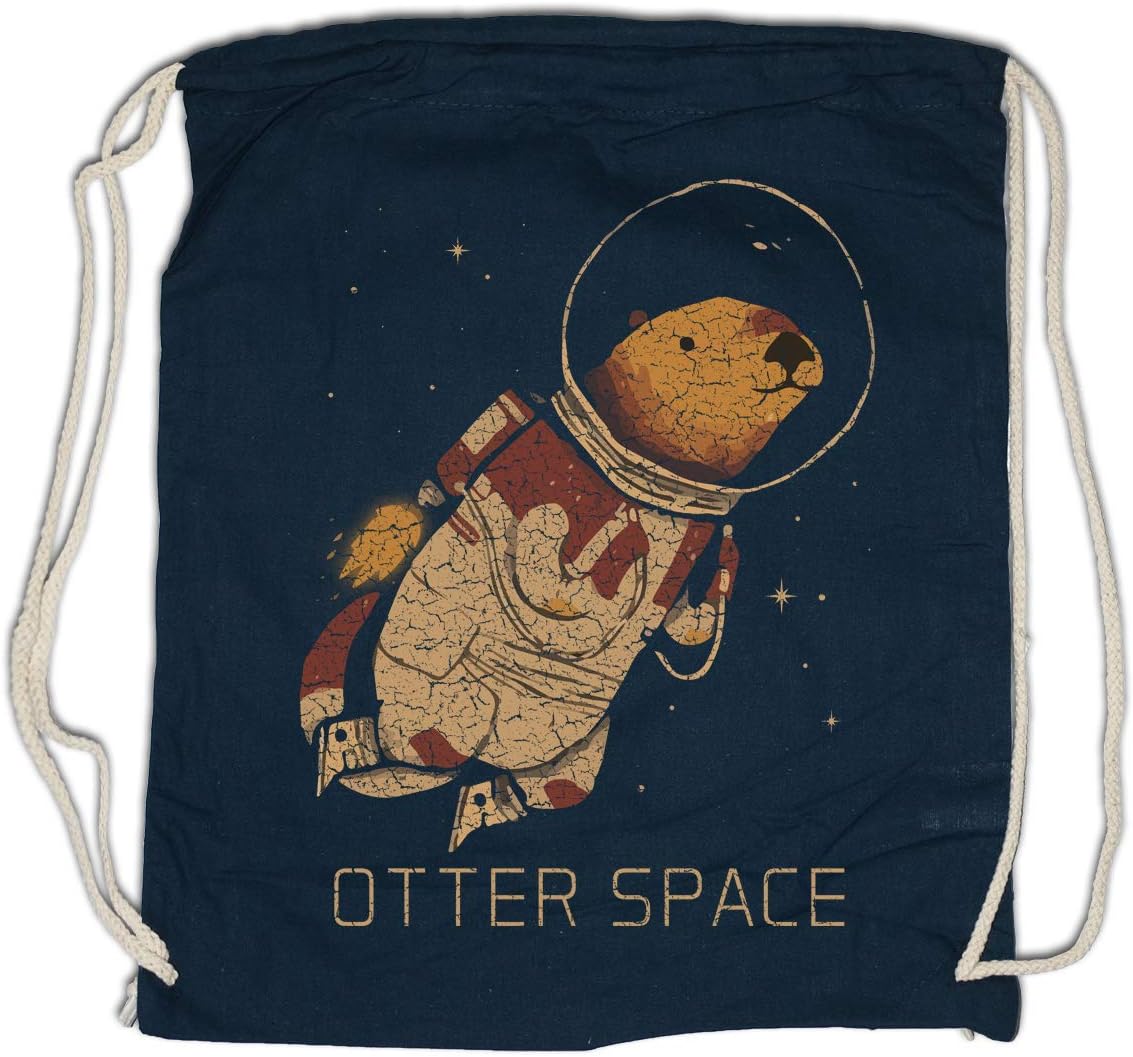 Urban Backwoods Otter Space Drawstring Bag Gym Sack