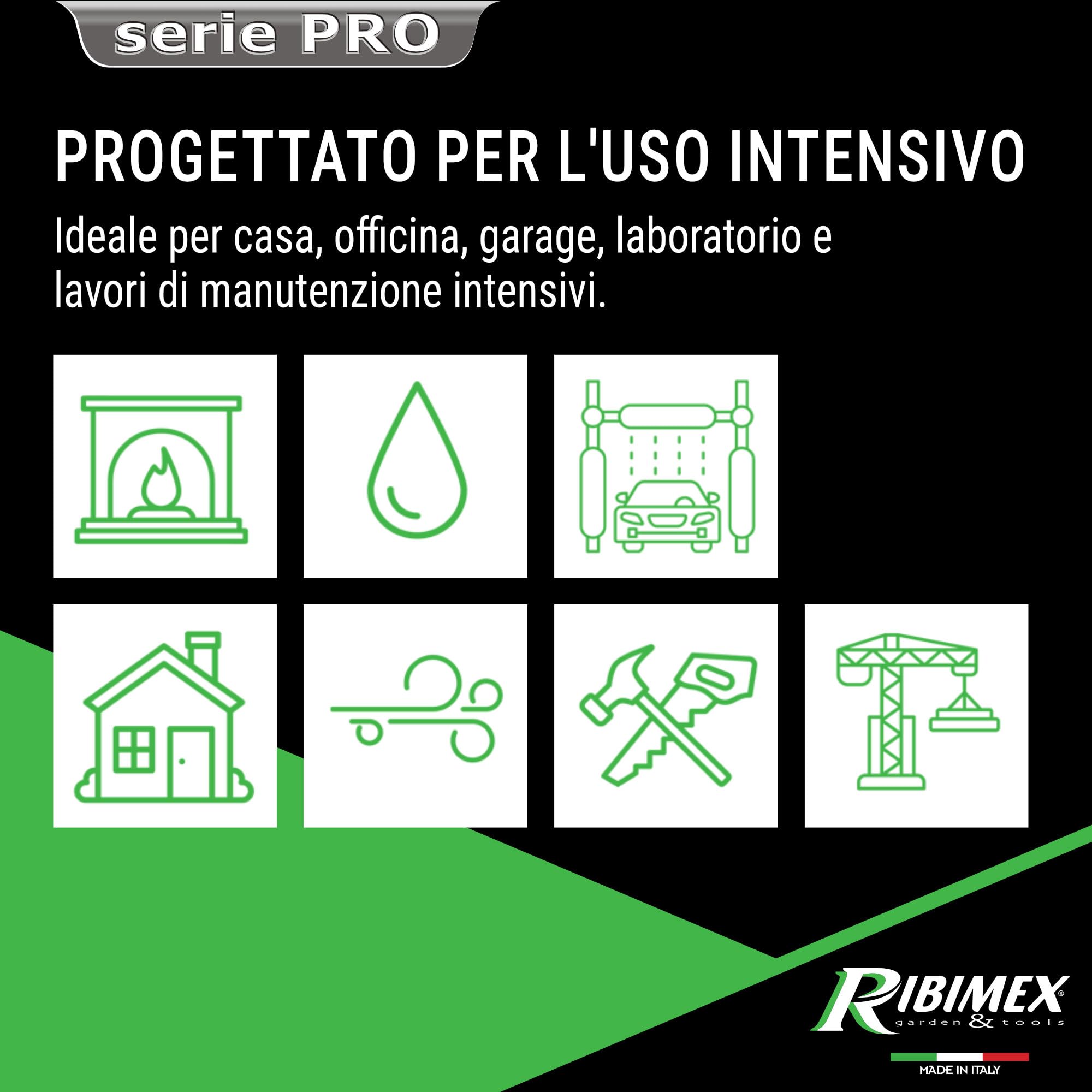 Ribimex Aspiratore Ciclonico 4 in 1 Cyclonix, Aspiratore Solidi, Liquidi e Cenere, Bidone da 30 L, 1600 W, Funzione Soffiante e Scarico Liquidi, Presa Elettroutensili, Accessori Inclusi - PRCEN023