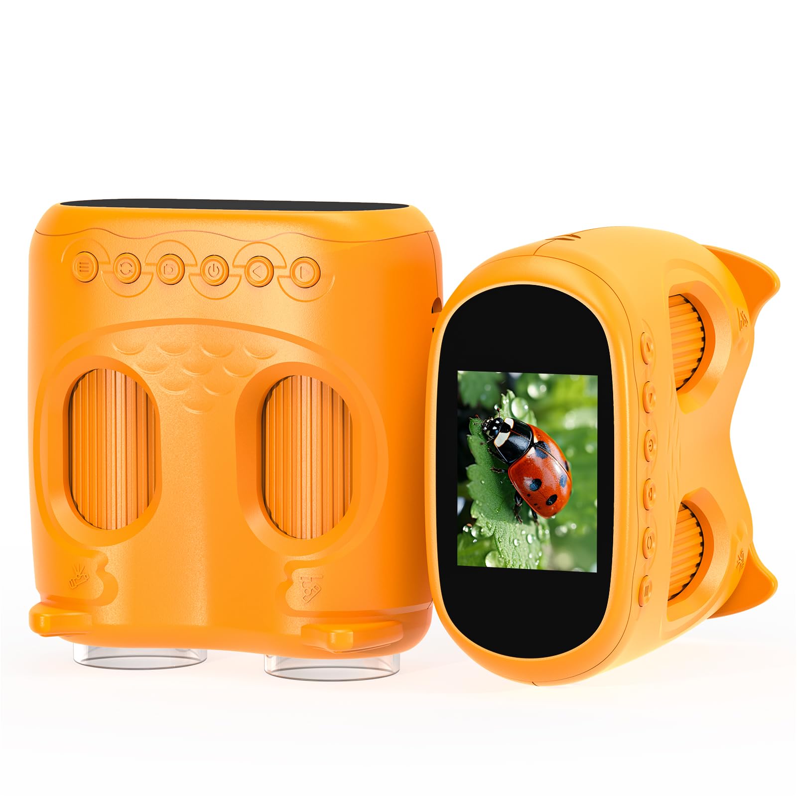 1000X Pocket Microscope for Kids 2-in-1 Educational Digital Microscope and Portable Telescope with 2.0" HD Screen for Science Explorations Ideal Stem Toy Gifts for Boys & Girls Age 3+