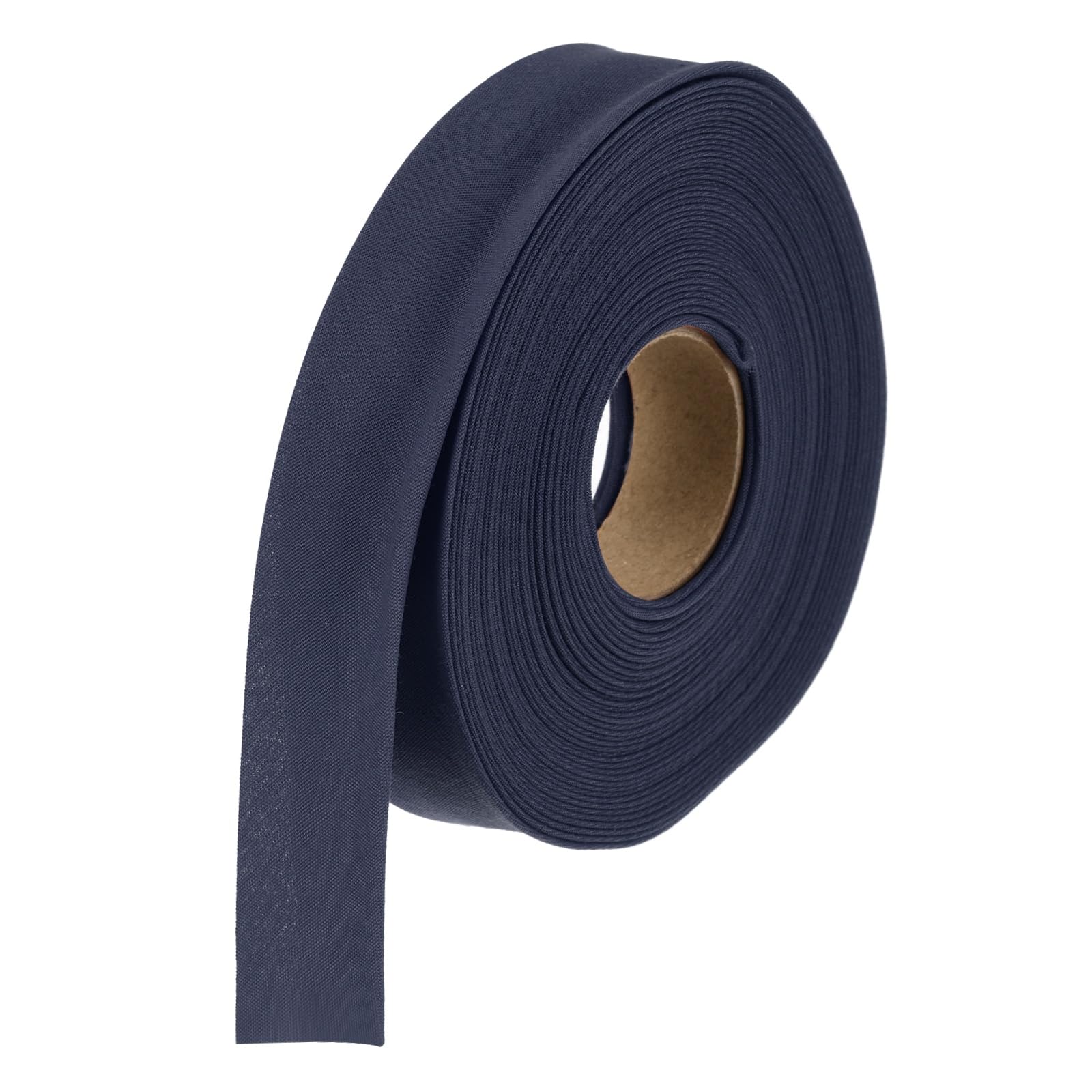 sourcing map 5/8 Inch Double Fold Bias Tape Polyester Continuous Bulk Bias Tape for Sewing Seaming Quilting Hemming Binding Crafts (Navy Blue 10 Yards) — image 1