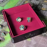 Vista 6 de Forged Dice Co. Bandeja plegable magnética de 6 pulgadas para dados – Bandeja plegable portátil para usar como bandeja de dados DND, bandeja