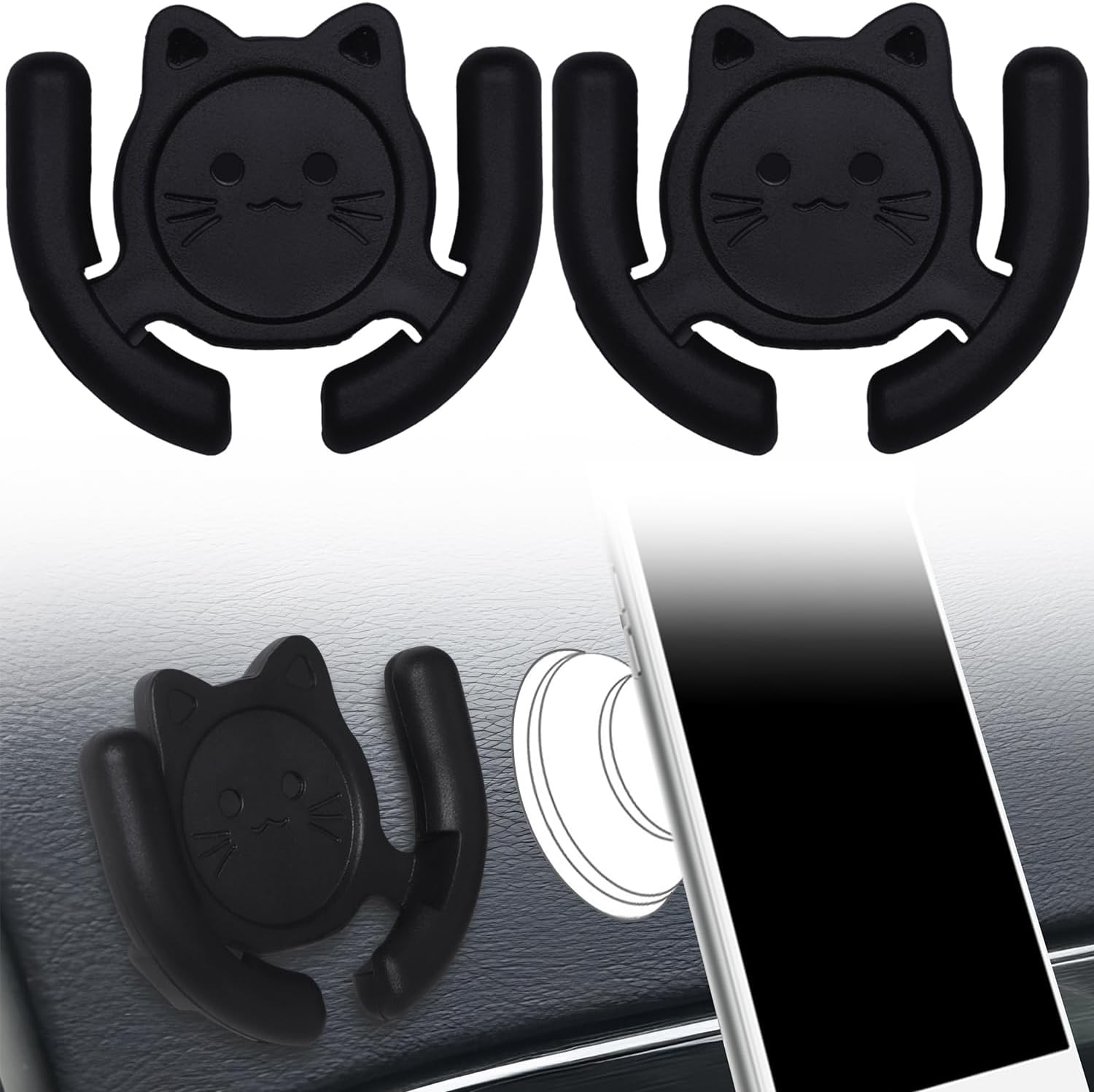 HOMEFOX MultiSurface Holder Car Mount 2 Pack Compatible