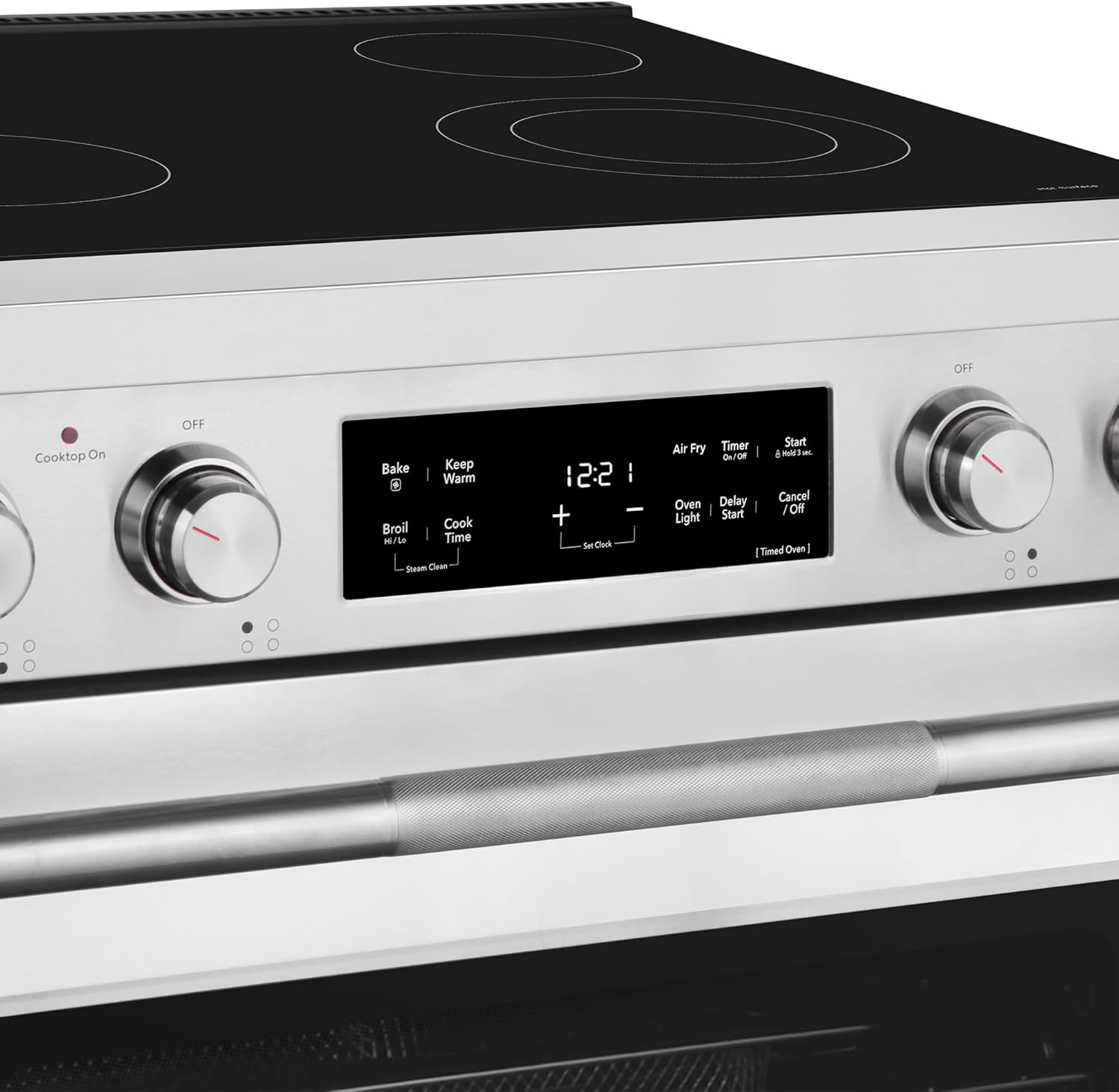 COSMO COS-RES304SS 30 in. Stellar Collection 4.6 cu. ft. Electric Range, 4 Burner Ceramic Glass Cooktop, Convection Oven, Stainless Steel