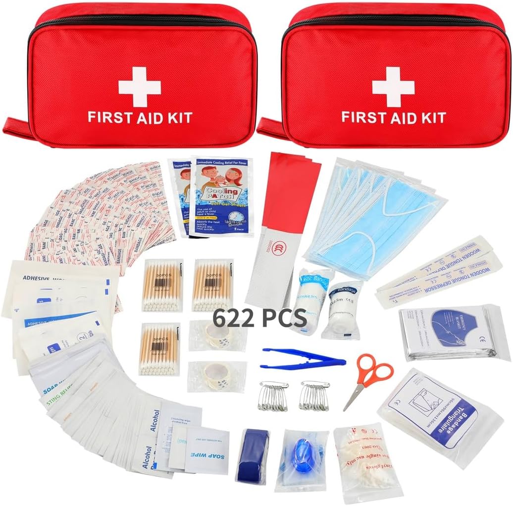 Kit 622 Pcs, Professional Kit Home, Medical Emergency Supplies for Car, Medical Bag Portable Survival, Medical Complete Kit for Camping, Traveling, Hiking