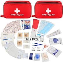 Emergency Medical Supplies Kit 622 Pcs, Home Professional Kit, Medical Complete Kit Bag Survival Portable for Car, Traveling Camping, Hiking, Kit Medical