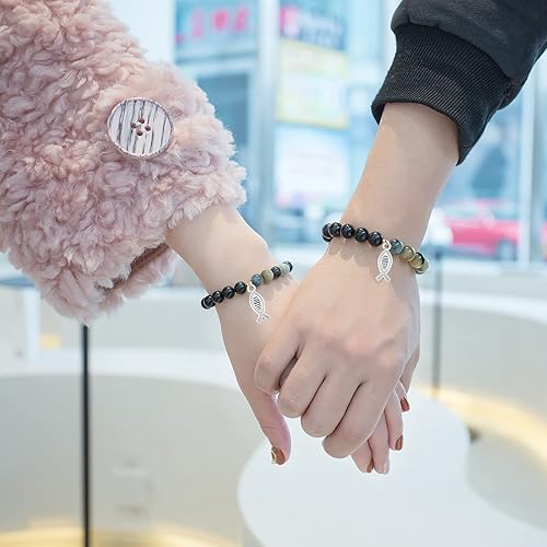 Miniatura 6 de 50 dijes de plata antigua con forma de pez de fe Jesús de aleación vintage cristiana en forma de pez, suministros de manualidades para hacer