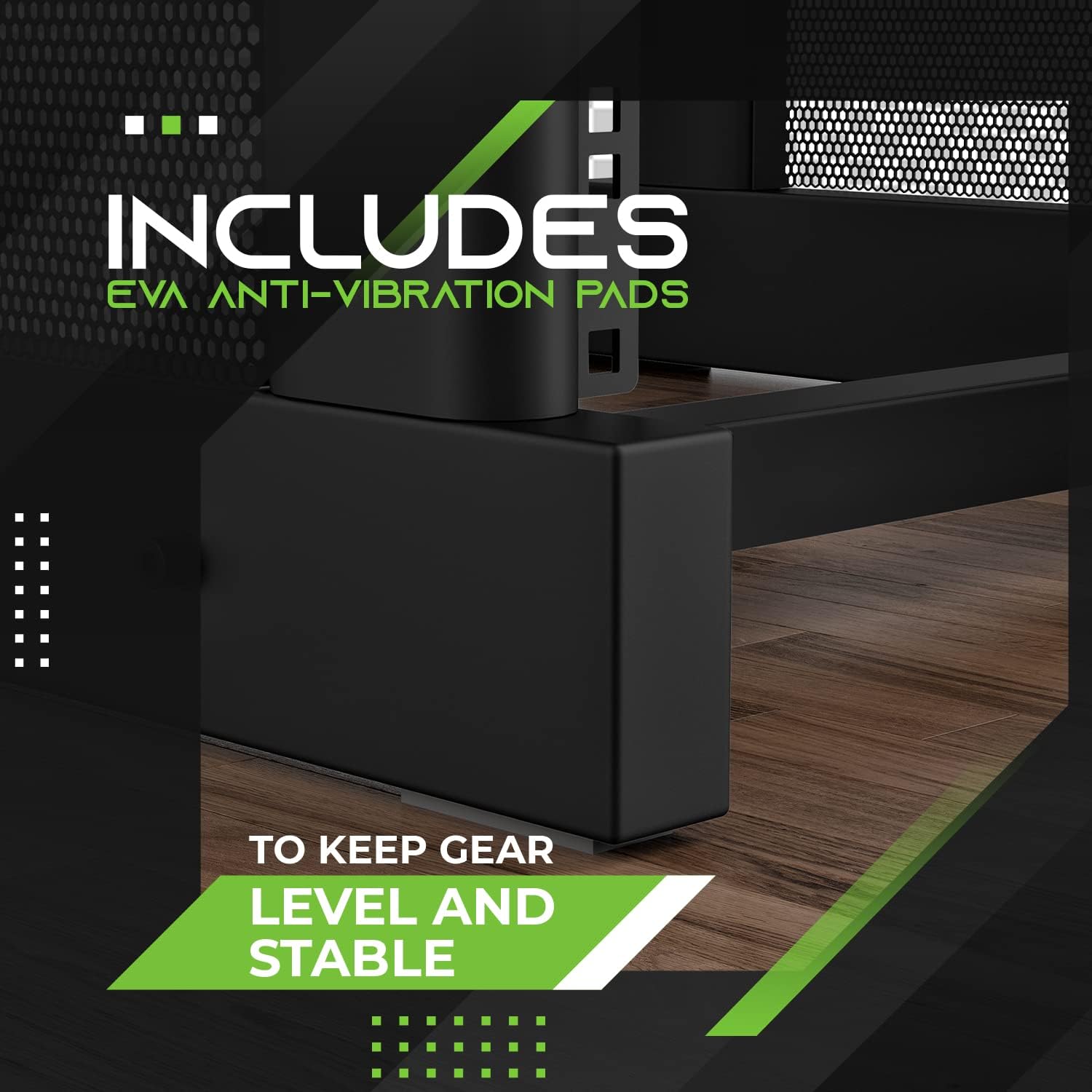 GEARit 12U Audio Rack With Flat Top for 19" Studio Gear, AV Equipment, Server Racks and More - Metal Construction, Oak Desktop Finish
