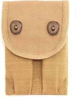 US WW1 45 AUTO DOUBLE MAGAZINE POUCH Marked JT&L 1918 - World War Supply