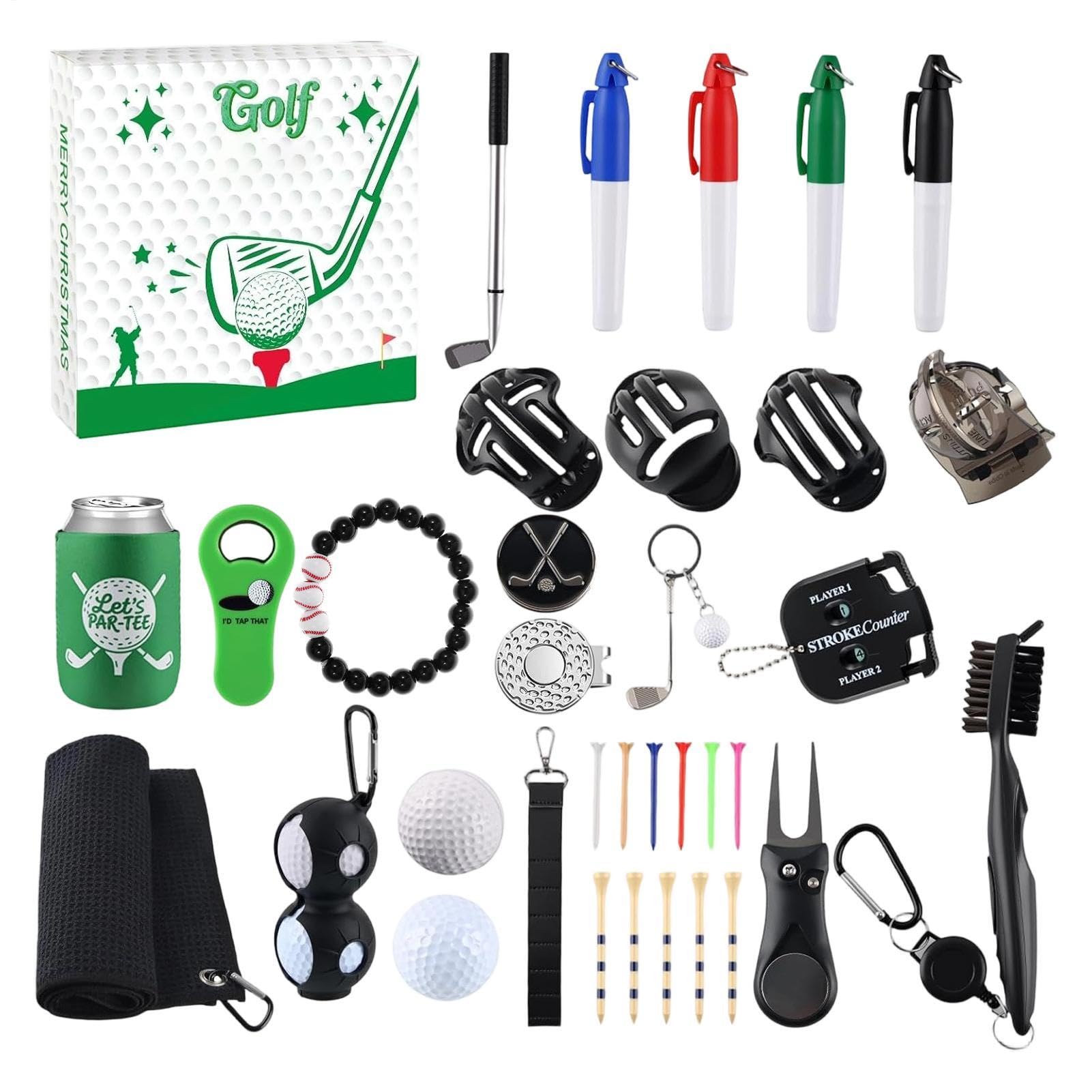Calendarios De Adviento Para Golfistas 24 Días Navidad Accesorios Para