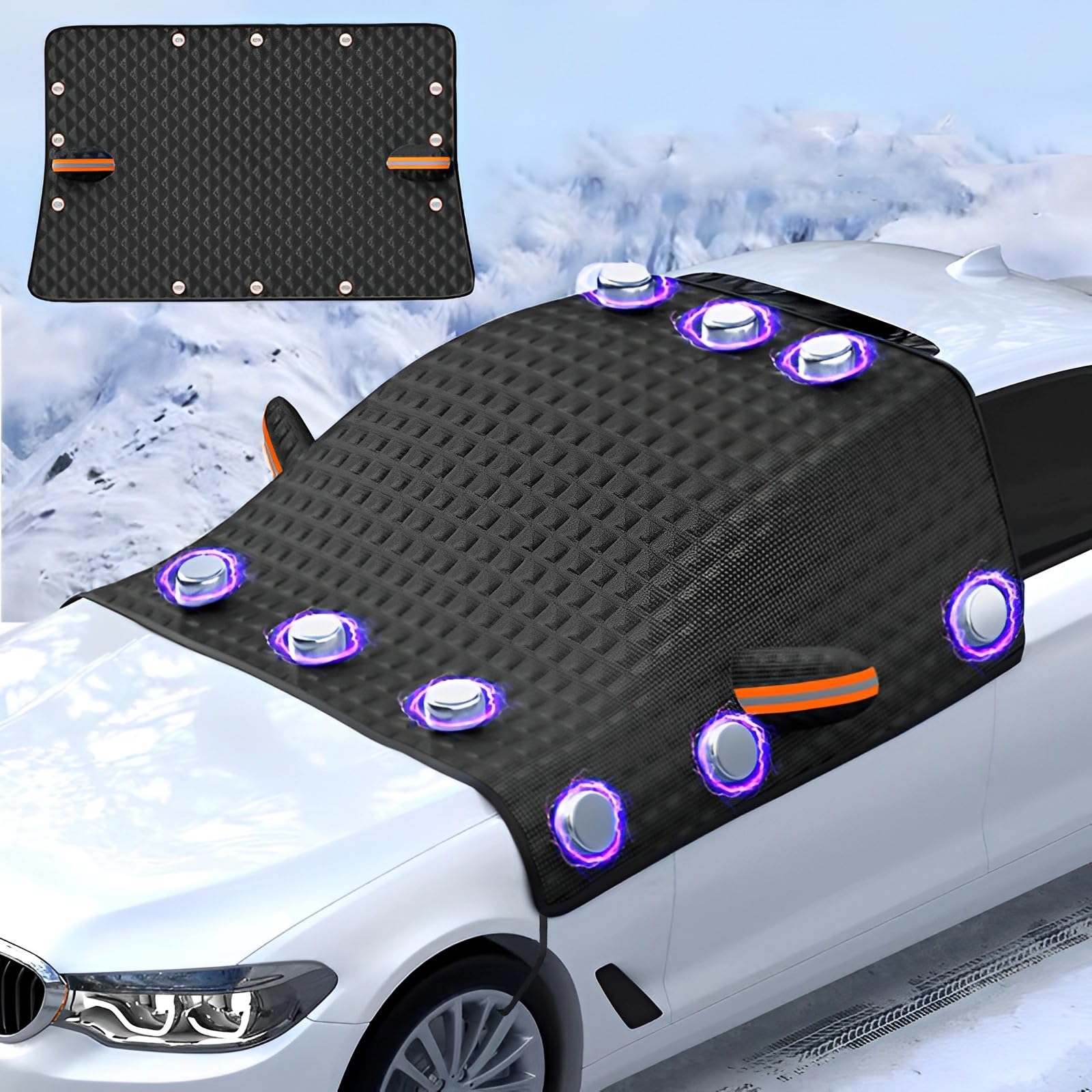 SYOURSELF Housse de pare-brise contre la neige, housse de pare-brise de