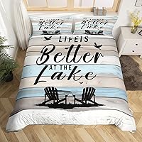 Vista 27 de Castle Fairy Funda de edredón de geometría moderna, tamaño Queen, funda de edredón verde y azul con 2 fundas de almohada para adolescentes