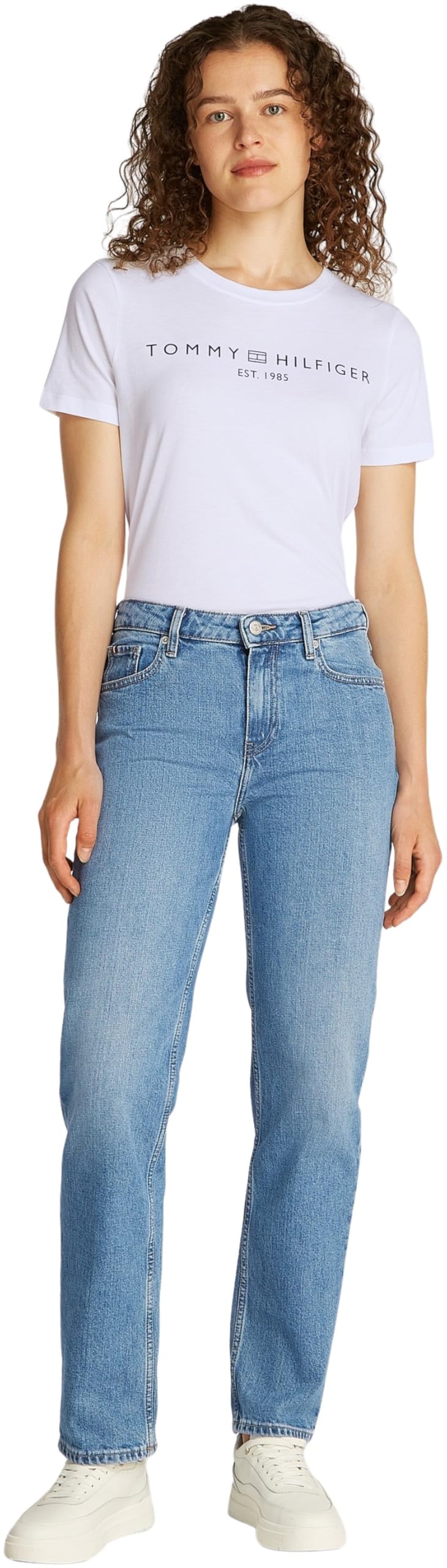 Tommy Hilfiger Damen Jeans Hose Classic Straight Uma Mid Rise