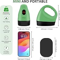 Vista 2 de Calogy Mini prensa de calor, máquina de transferencia de calor, control de temperatura constante, base de seguridad aislada, se adapta a Verde