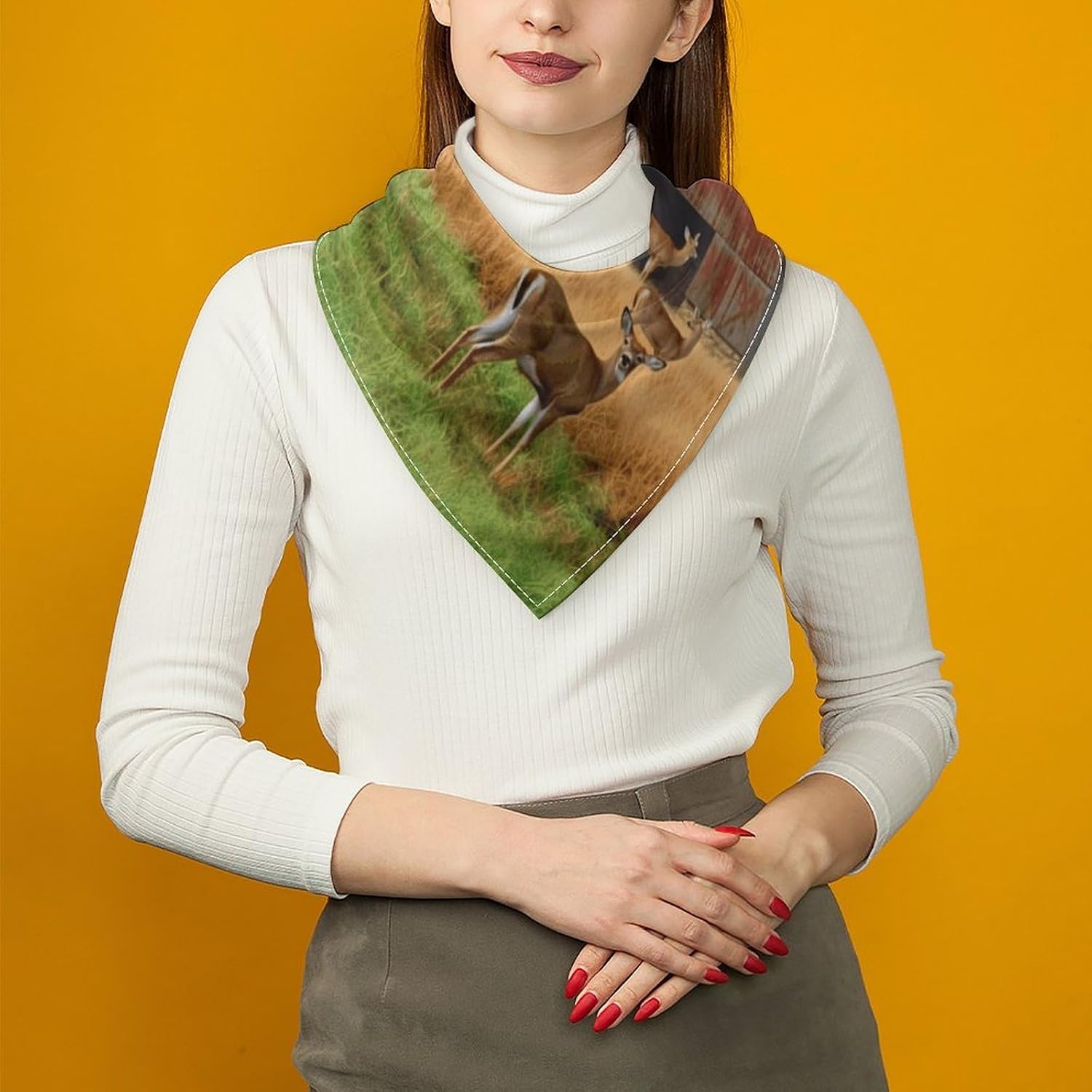 Square Silk Bandanas Extra Soft Neck Wraps Headscarf for Men Women image 5