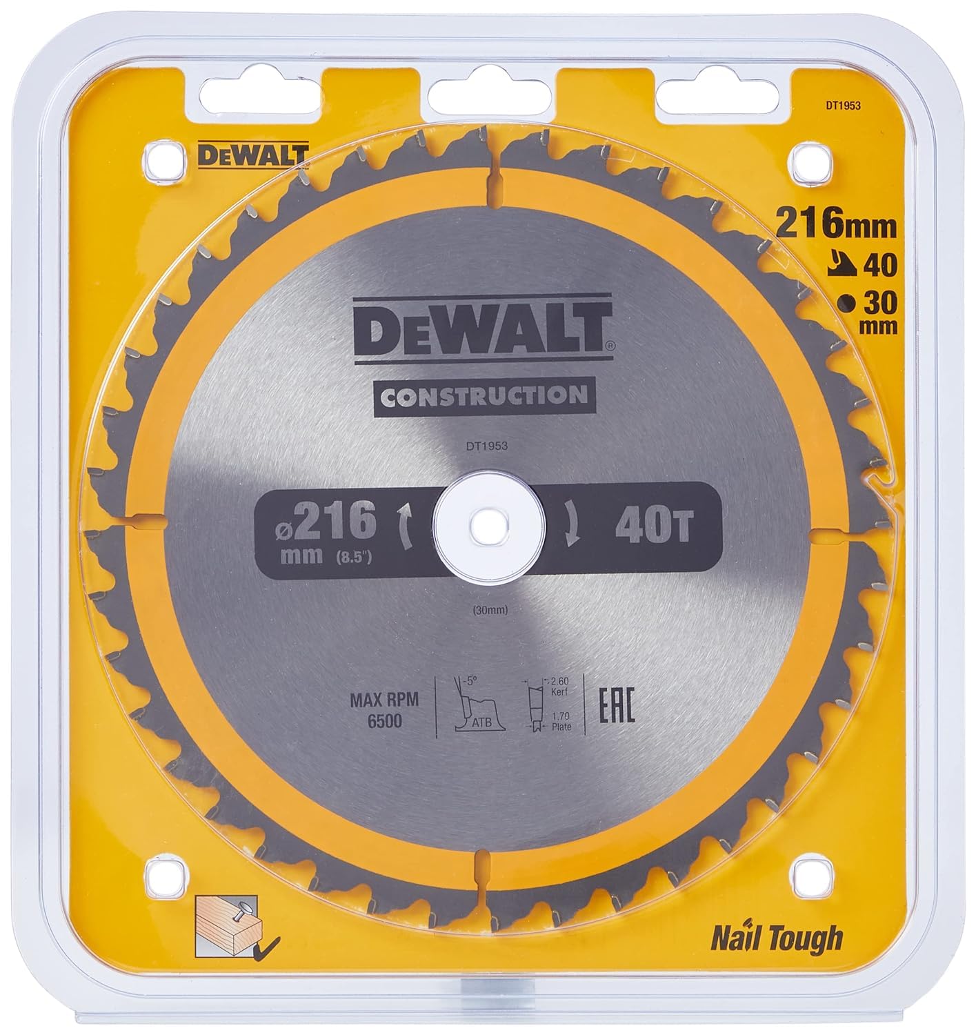 DEWALT - Scie à Onglet Radiale - DWS777-QS - Scie Haute Performance avec Système XPS - Coupe Bois & Lame de Scie Circulaire Stationnaire - Disque Tranchant 40 Dents 216x30mm - Outillage Résistant
