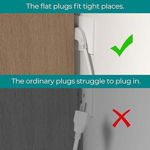 Miniatura 4 de Cable de extensión 14 AWG de 6 pies Blanco