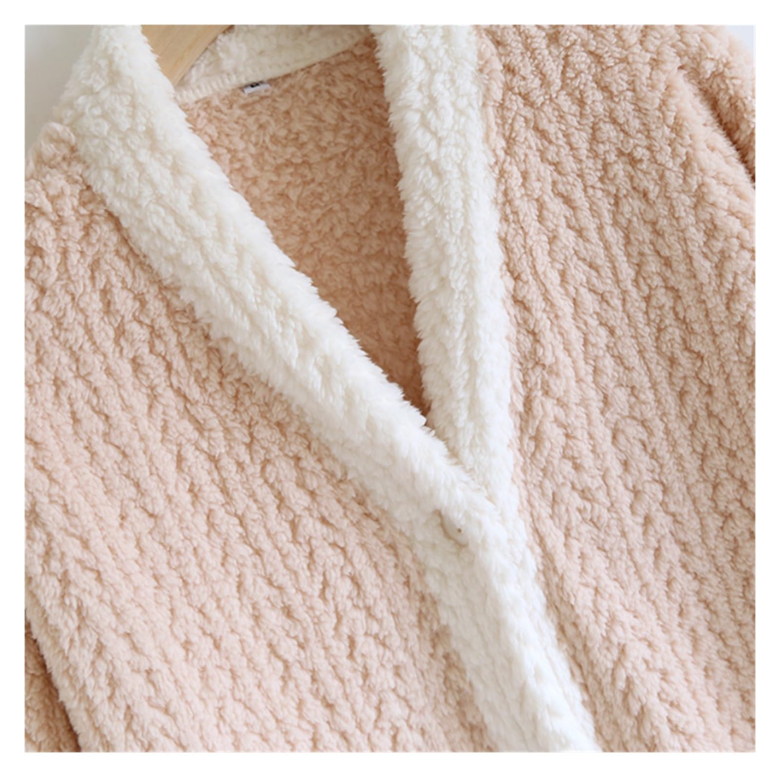 Robe polaire longueur genou for femme en peluche douce et moelleuse