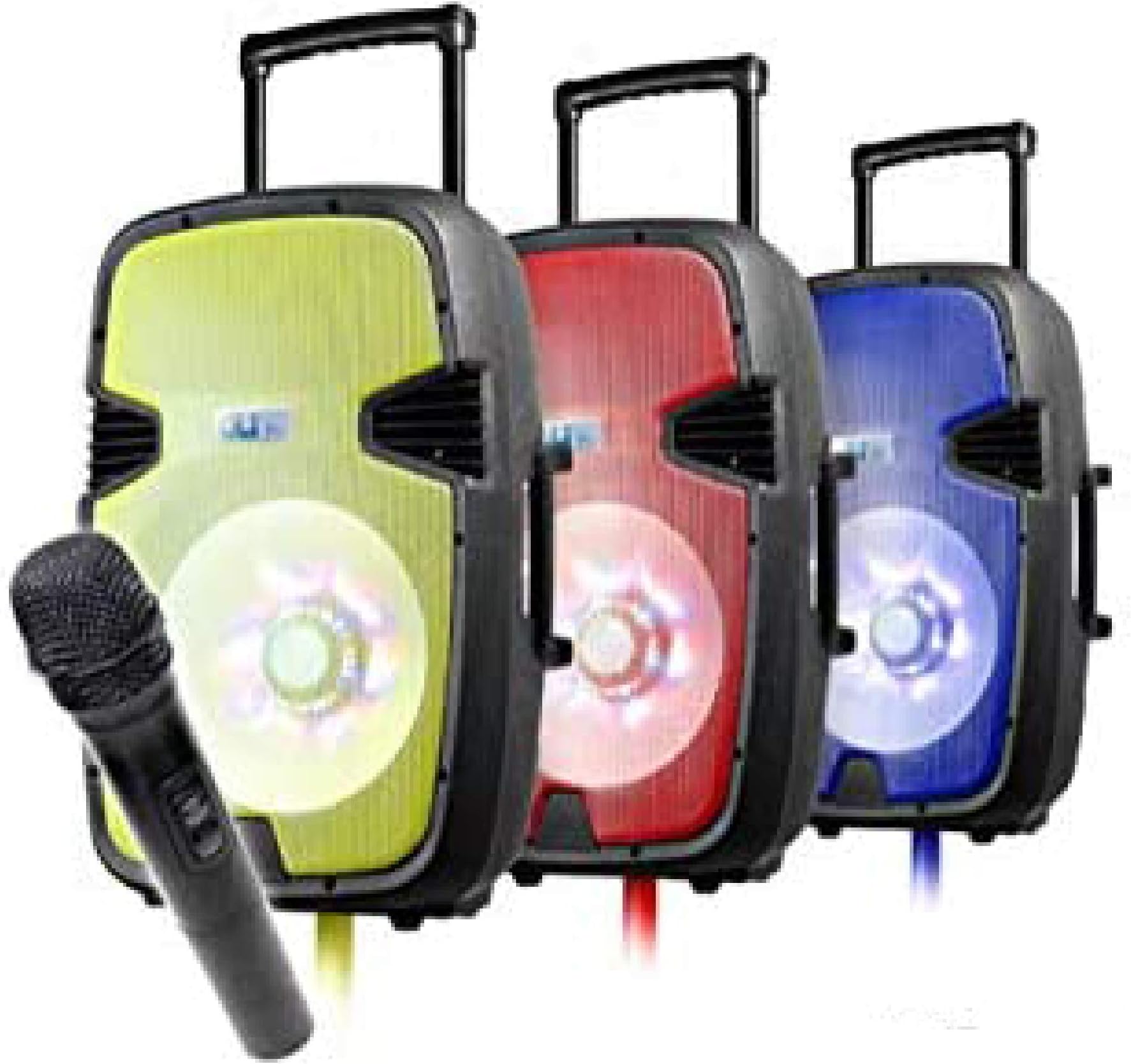 GLI PRO BENZ550YELLOW 15-in Rechargeable Speaker W/Lights Yellow
