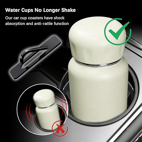 Miniatura 3 de 3 portavasos de automóvil, limitador de posición, insertos de portavasos para automóvil, almohadillas antivibraciones, accesorios interiores,