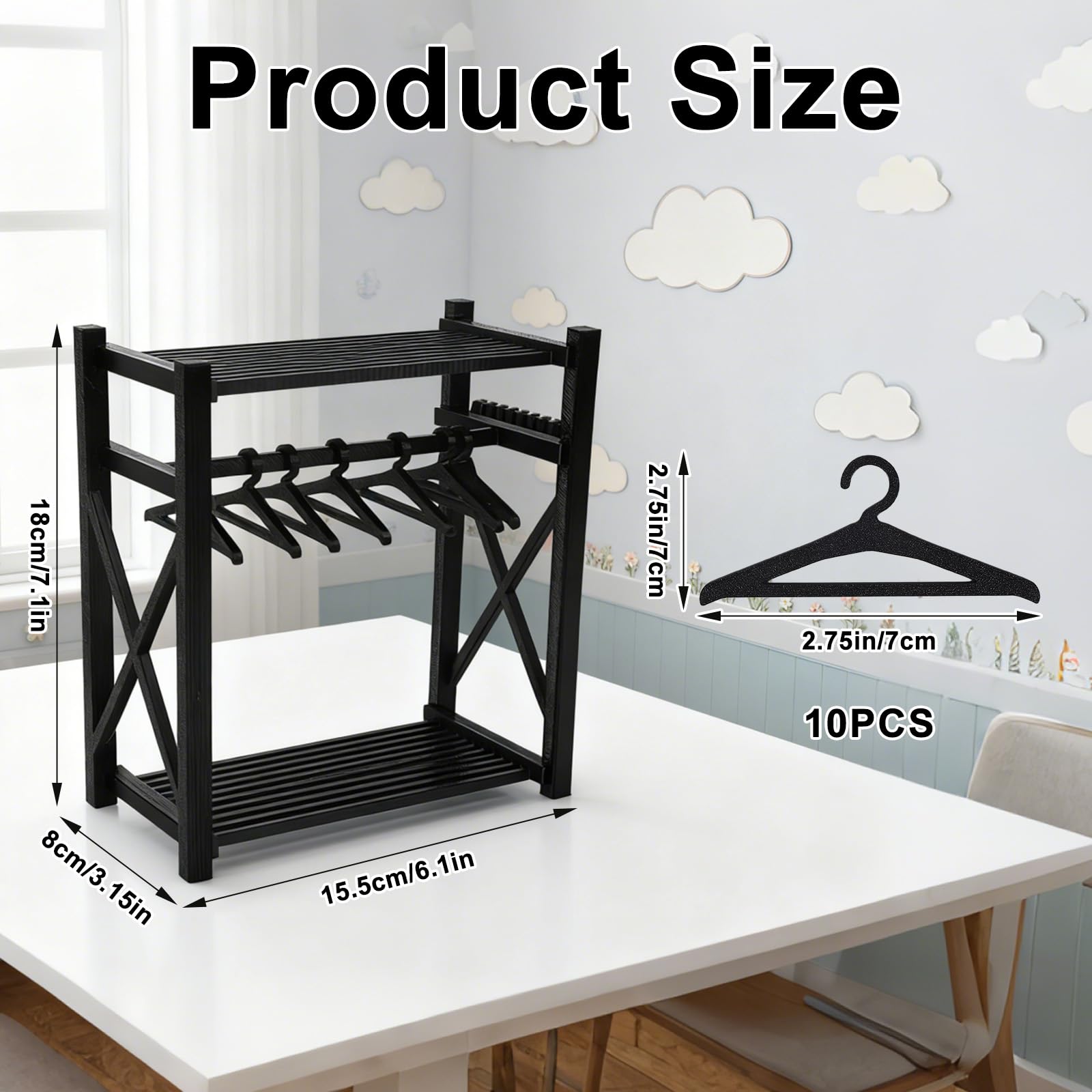 Doll Closet Wardrobe - Image 3