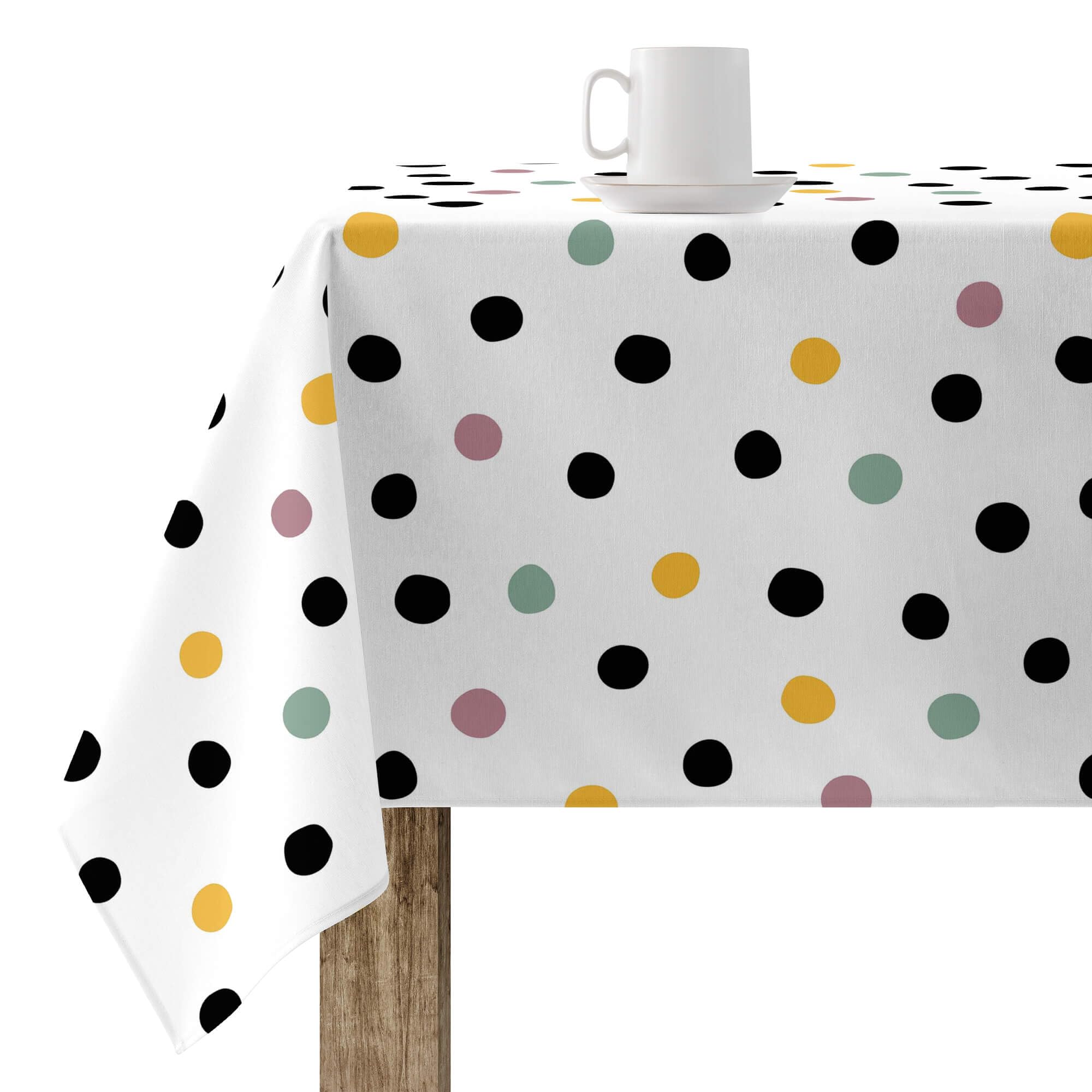 Nappe en résine 100% coton biologique XL rectangulaire 100x300 anti-taches enduite