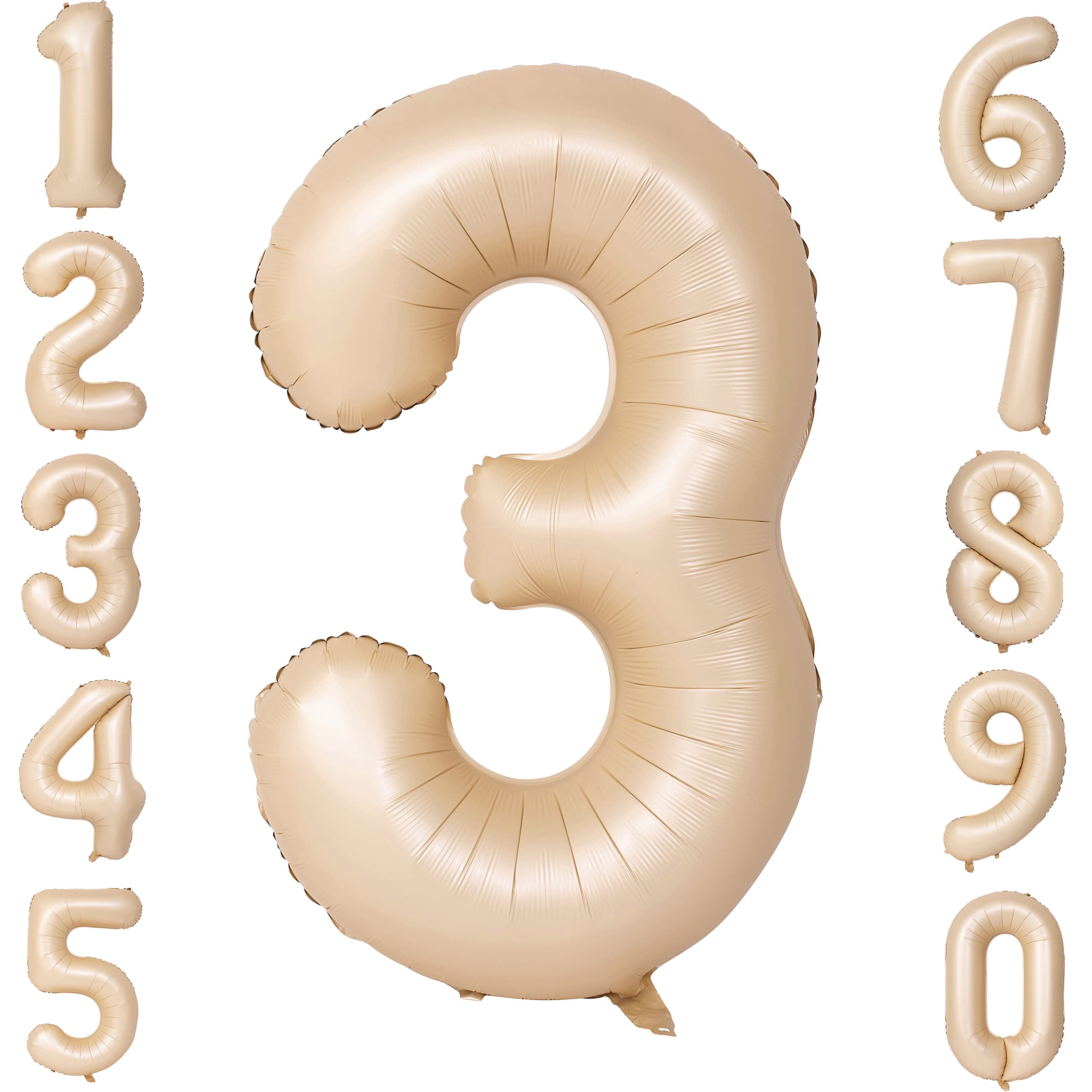 Red 0 balloon 40 Inch Giant Helium Foil Number 0 to 9 Red Balloon Birthday Wedding Party Digital Decorations (Number 0) — view 570
