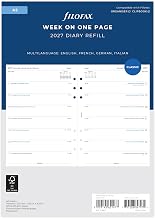 Filofax A5 Week per page 4 language 2027 diary 27-68517
