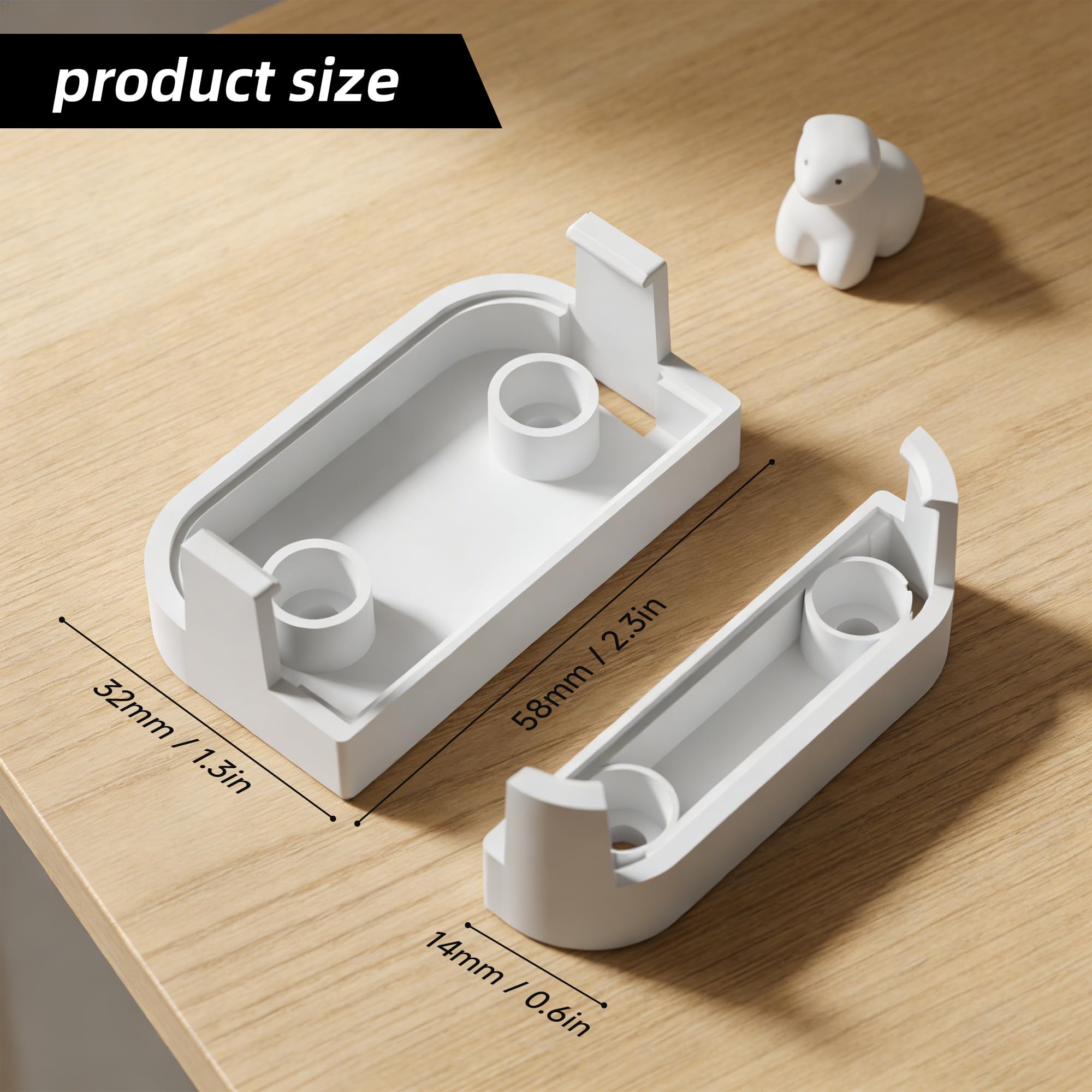 Élévateur de capteur de contact pour Ring 2e génération - Kit d'extension de hauteur de 10 mm pour portes et fenêtres inégales | Installation sans outils pour moulures de couronne et garniture