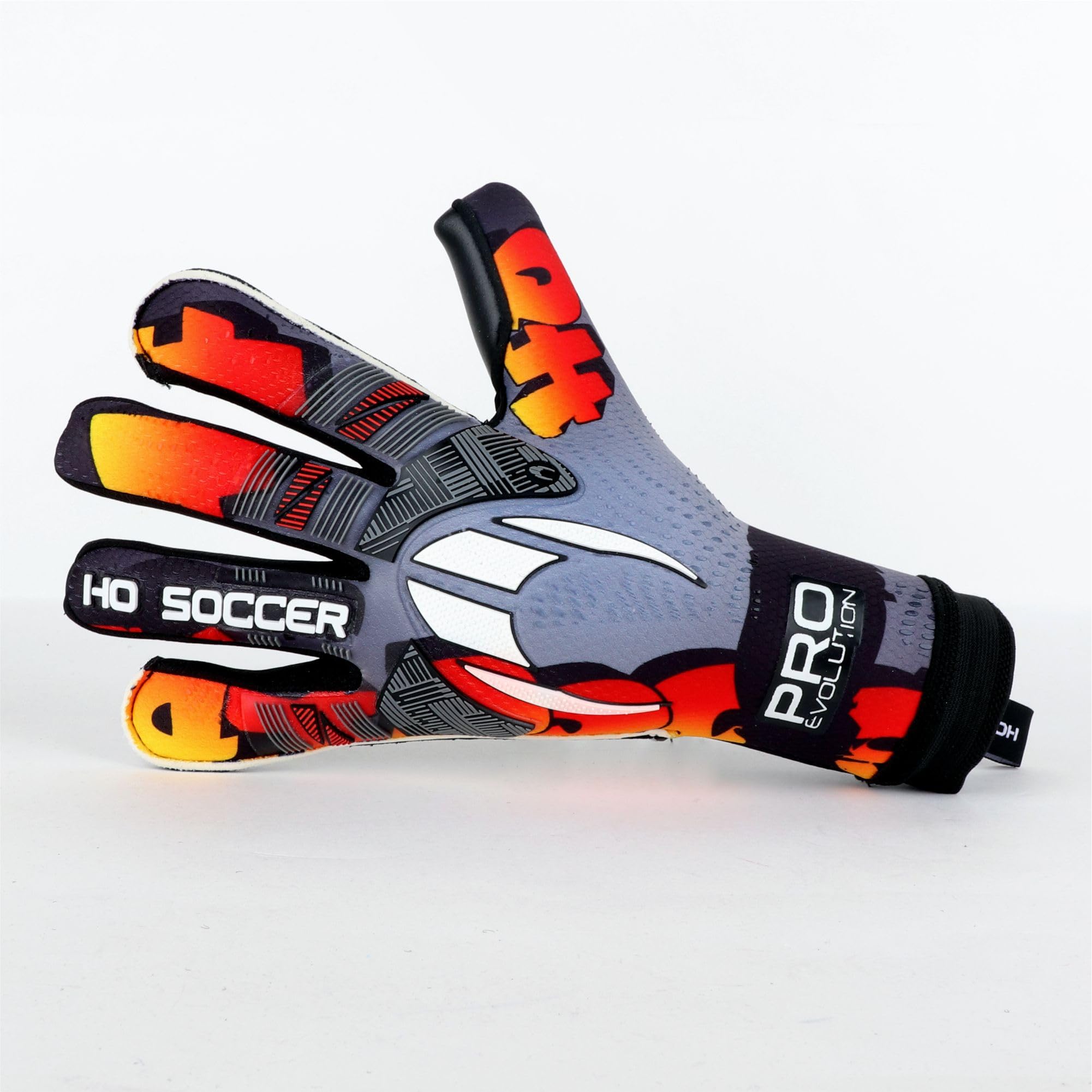 HO Soccer Pro Evolution Graffiti RN Orange Art Guantes de Portero, Unisex Adulto.