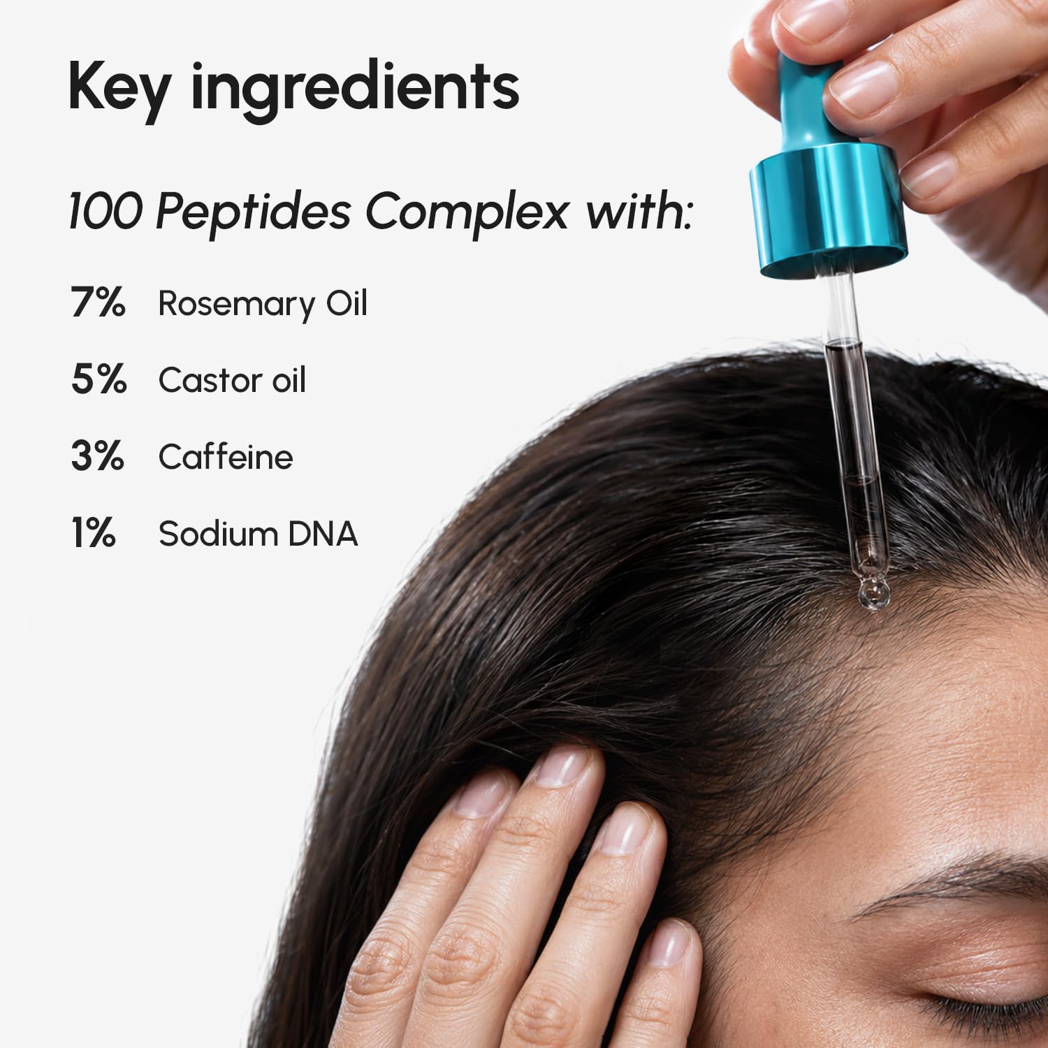 MAREE Hair Growth Scalp Serum with Caffeine, Peptides, Rosemary & Castor Oil