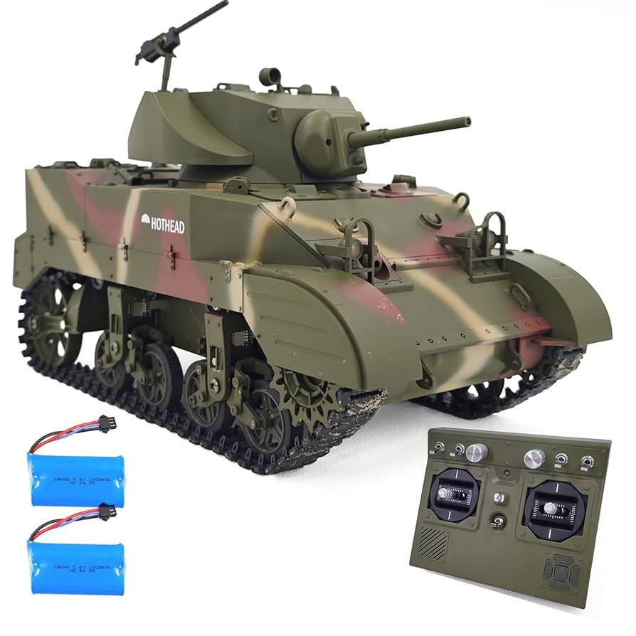 1/16 ラジコン アメリカ軽戦車M5-A1 Amazon | ラジコン 戦車2.4GHz 1/16アメリカ陸軍スチュアート