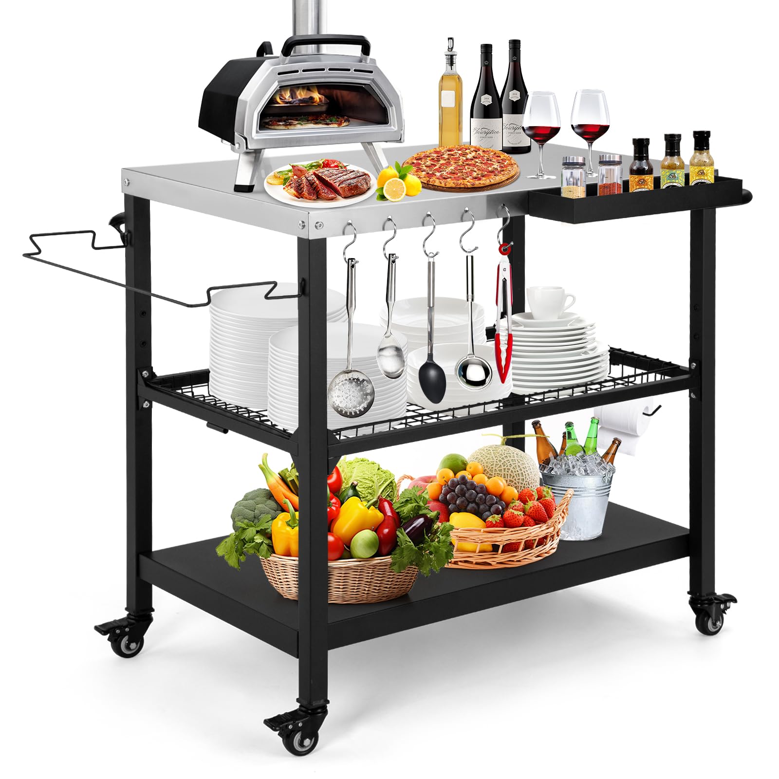 Tyfnry 36" Grill Cart