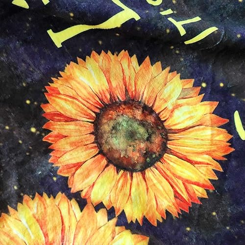 Miniatura 3 de Manta de girasol para hija, regalo cálido y acogedor para alegrar su día