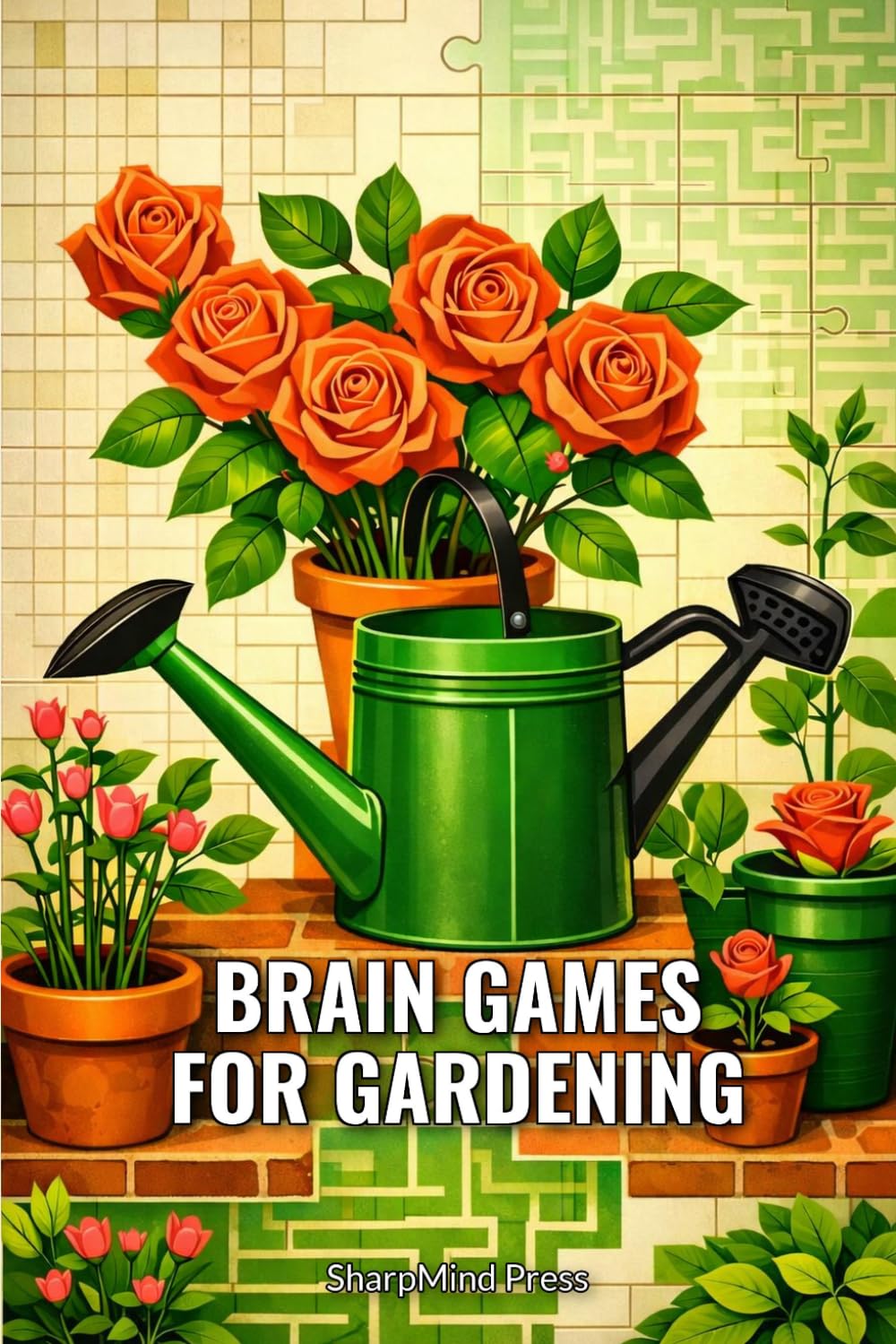 Brain Games for Gardening: 100 Mixed Puzzles With Full Solutions — Word Search, Sudoku, Mazes & More