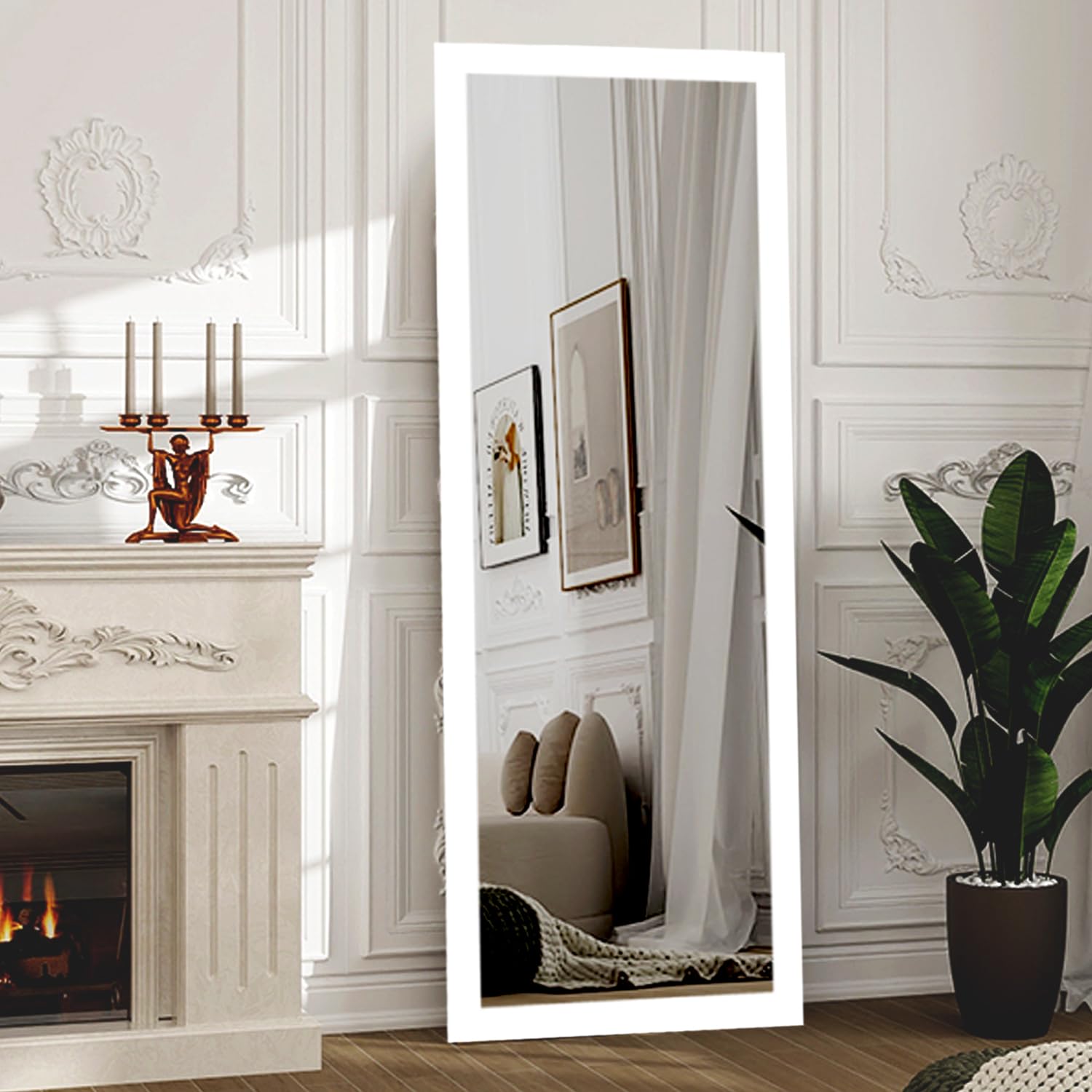 See full amazon price history chart for kaevion Wall Hanging Mirror 4ft White Long Full- Length Water Proof PVC Framed Mirror |Home Decor Wall Mounted Mirror for Bedroom Living-Room Vanity Farmhouse | White Mirror kaevion Wall Hanging Mirror 4ft White Long Full- Length Water Proof PVC Framed Mirror |Home Decor Wall Mounted Mirror for Bedroom Living-Room Vanity Farmhouse | White Mirror (B0DJGWBGV5) Amazon Price History, Amazon Price Tracker