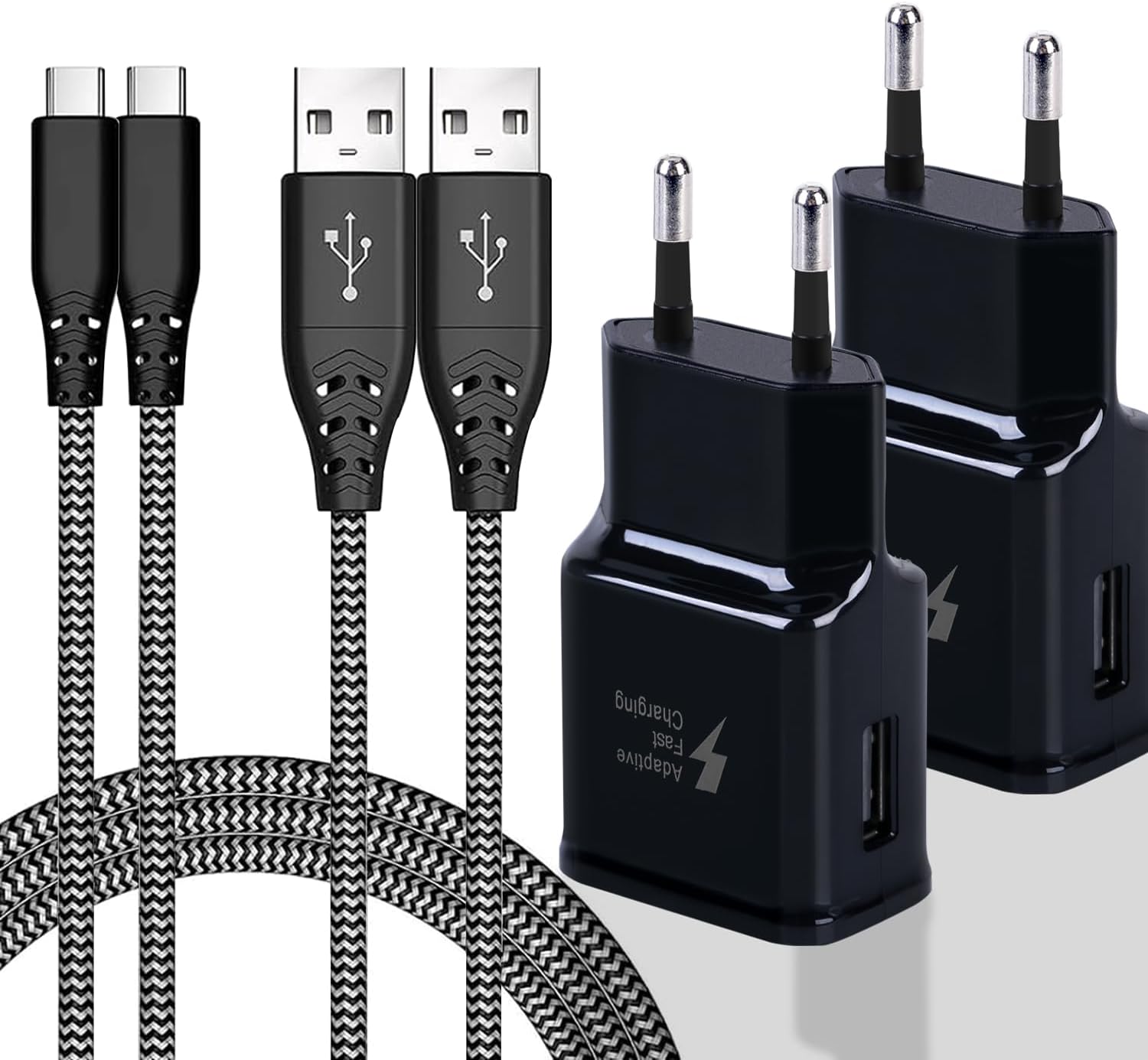 Subtel Câble USB C Type C Vers USB A 2.0 Pour Tablette Lenovo Tab4 8 Plus / 10 Plus/Yoga Tab 3 Plus Charge Et Transfert Données Data 3A PVC Noir