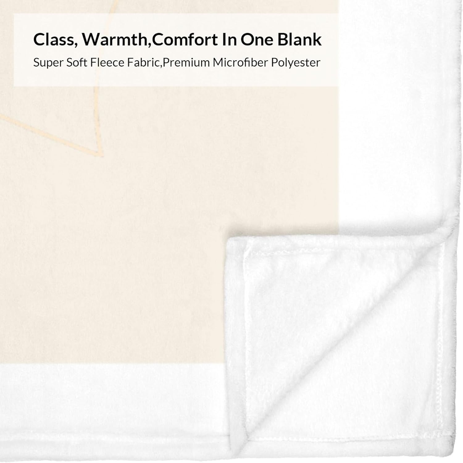 Super Soft Bear Fleece Throw Blanket - Warm Cozy Blanket for Couch Bed - Fluffy Travel Blanket - Fall Winter (60x80)