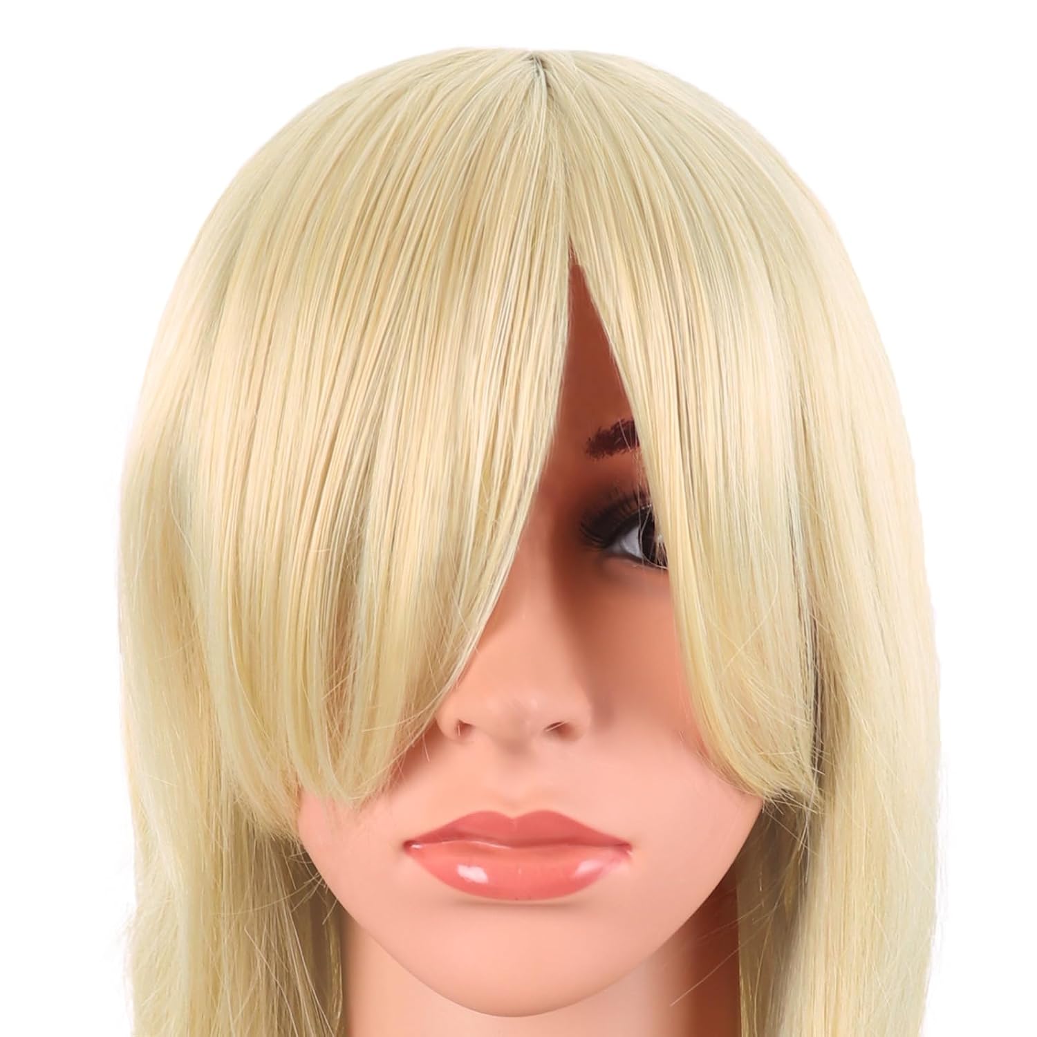 MapofBeauty 70 cm/28 Inch Long Curly Natural Fashion Beautiful Wig (Blonde)
