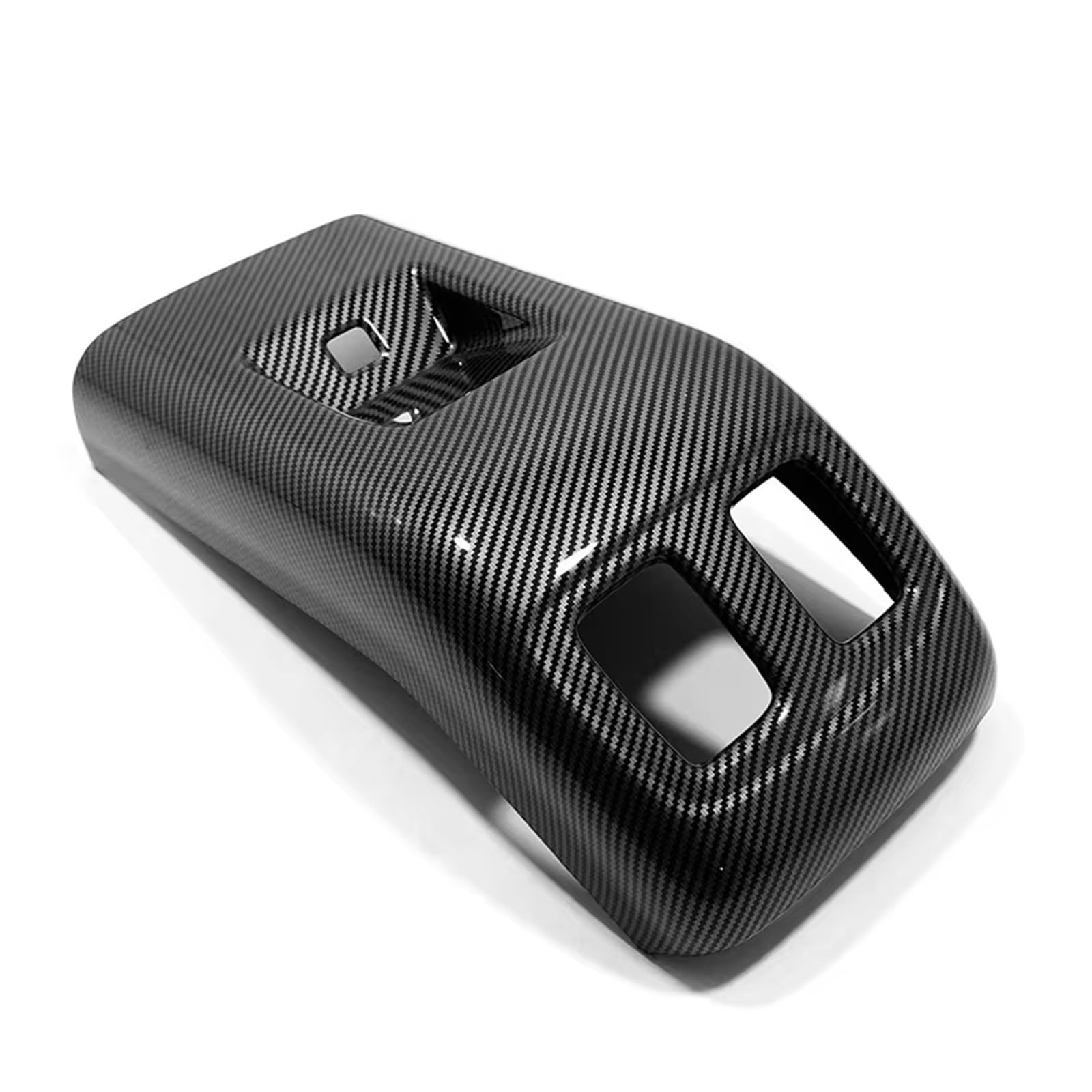 for Hyundai for Tucson for NX4 2021 2022 2023 ABS Rear Air Conditioning Vent Outlet Frame Cover Trim Sticker Interior Trim Cover Panel(Carbon Fibre)