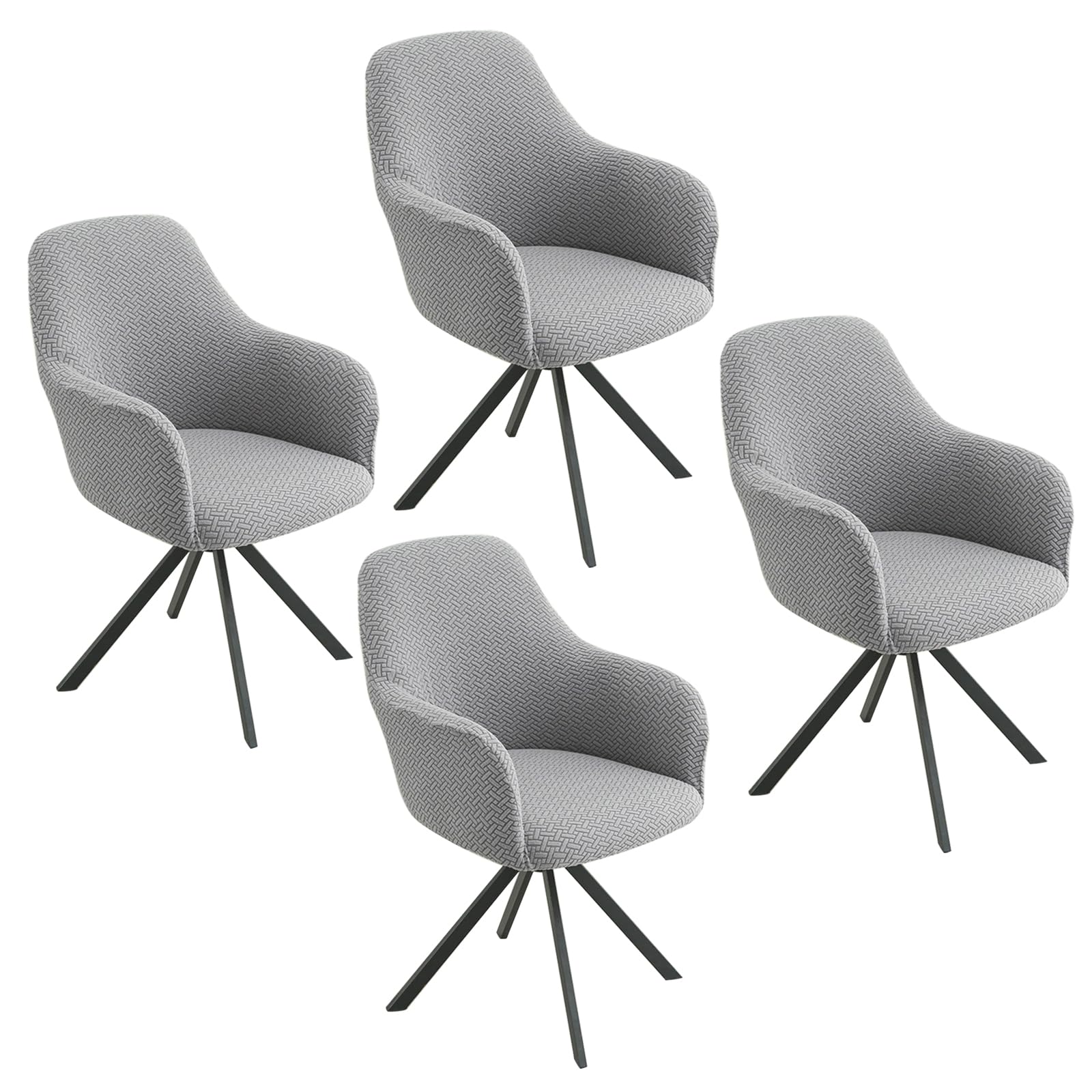 WMYYLX Stretch Stuhlbezug 2er-Set - Universal Schonbezug Mit Armlehne