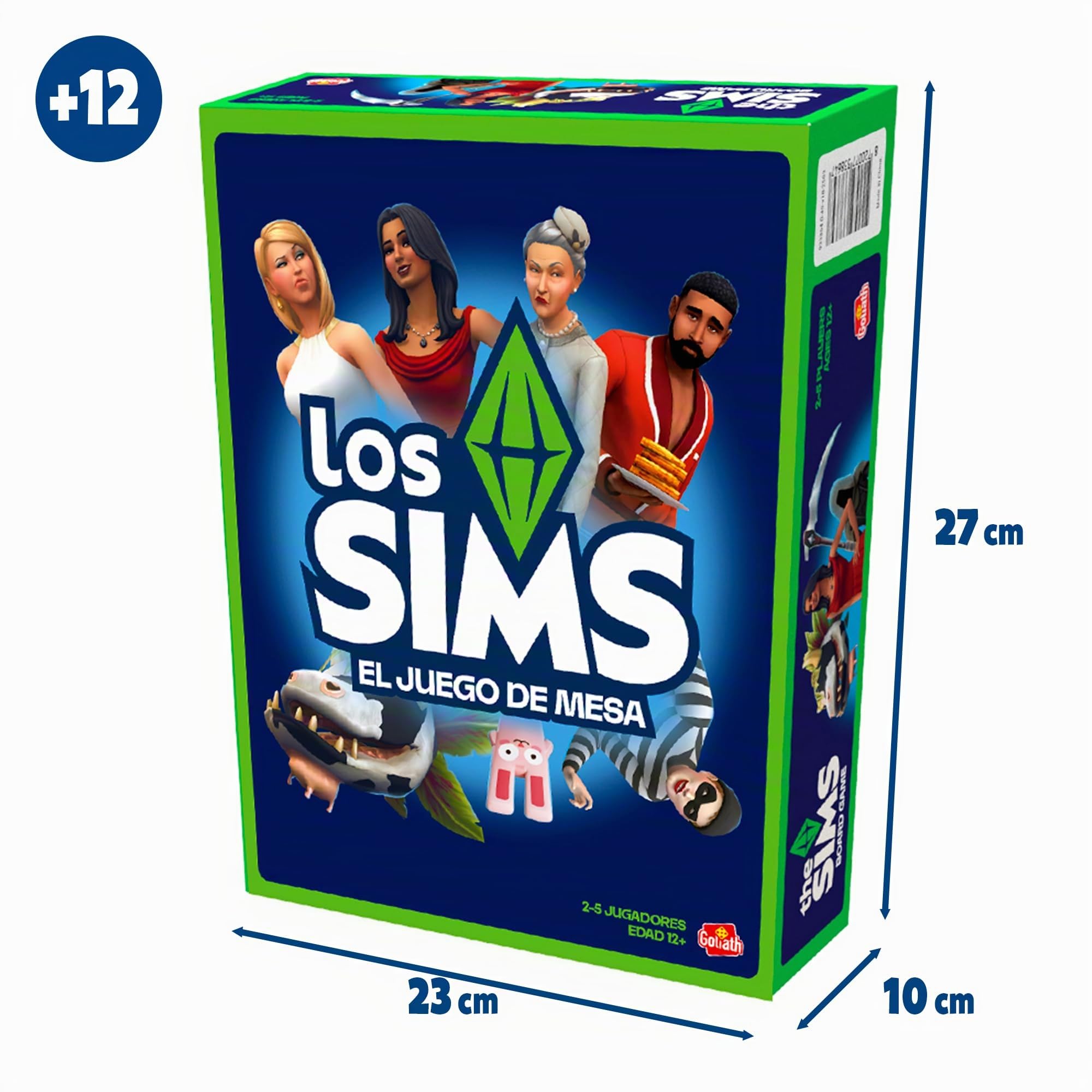 Bizak Los Sims El Juego de Mesa Oficial, Juego de Estrategia y Humor para recrear la Experiencia Sims, CREA tu Personaje y Cumple Objetivos, +12 años (64553864)