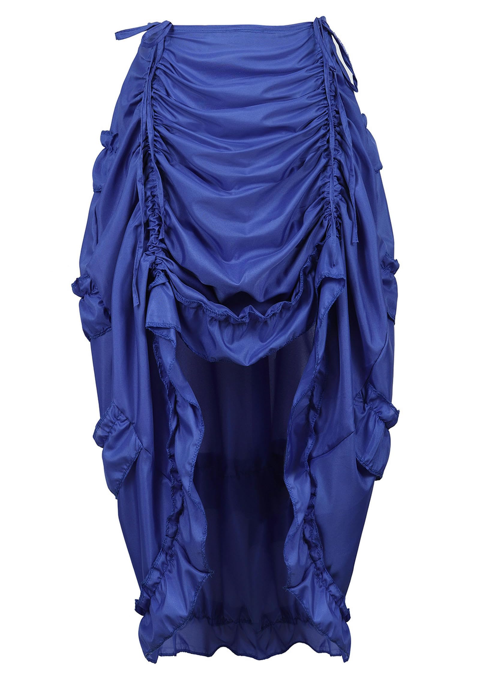 Gonna Corta dell'uniforme di Ruolo della Gonna Irregolare con Corsetto Palazzo - Bianca - S