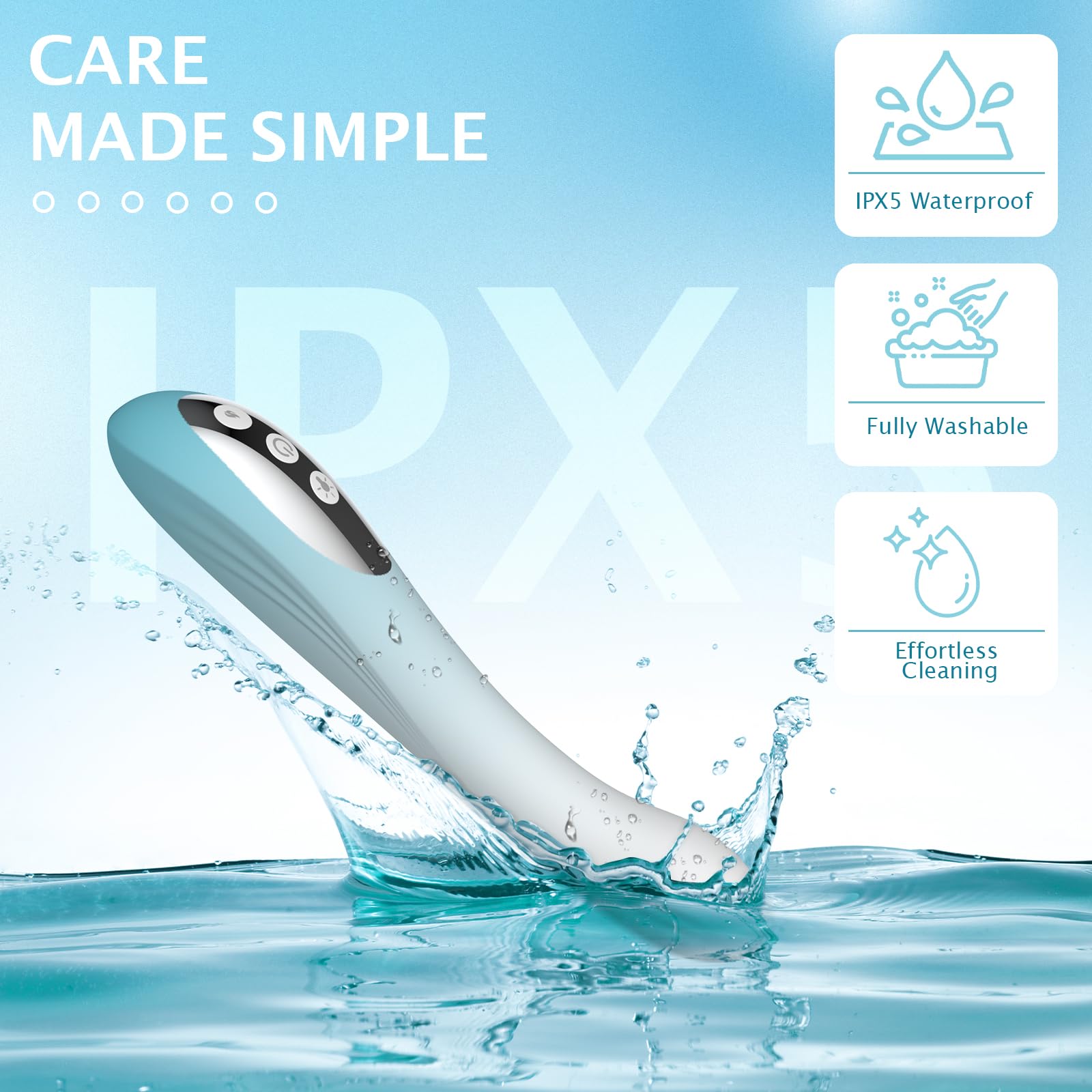 iKeener Rot & Blau Lichttherapie Gerät für Intime Feminine Pflege, 4 IN 1 Wärmetherapie, Vibration & Mikroströme für Feminine Erholung & Stärkung der Beckenbodenmuskulatur