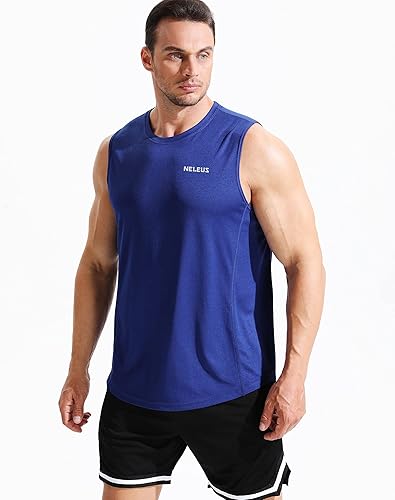 Miniatura 4 de NELEUS Camiseta sin mangas Dry Fit para hombre