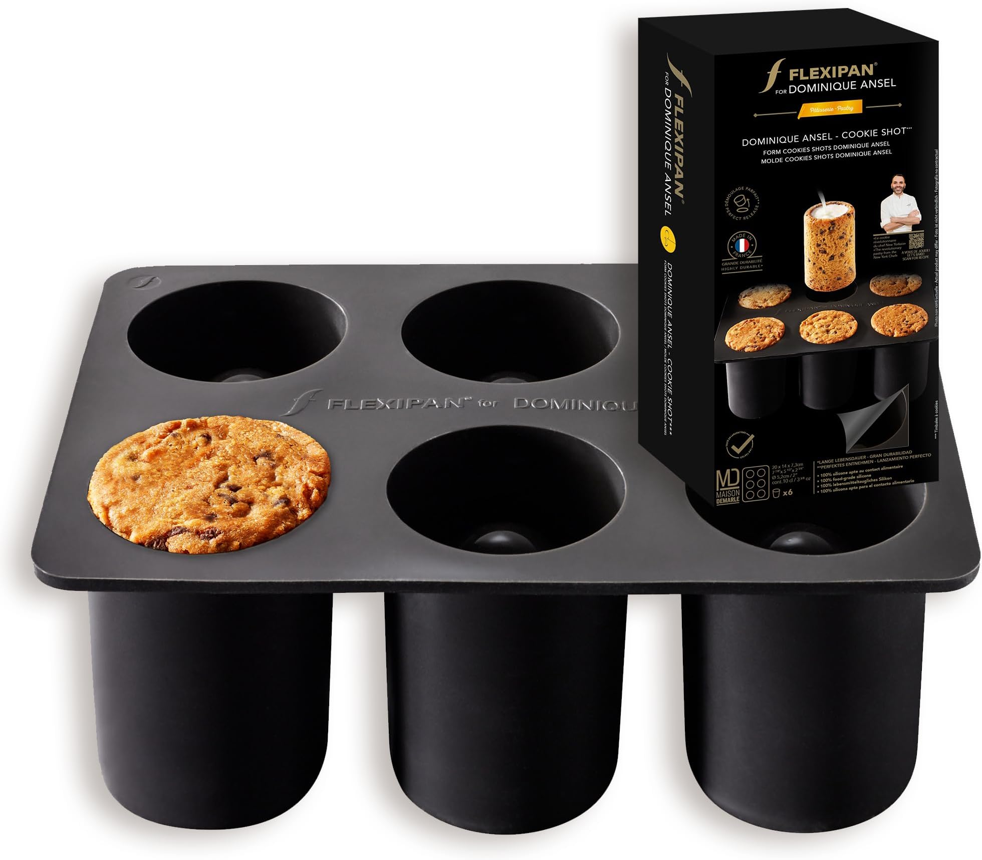 Flexipan 6 Cookies Shots Mold - By Dominique Ansel