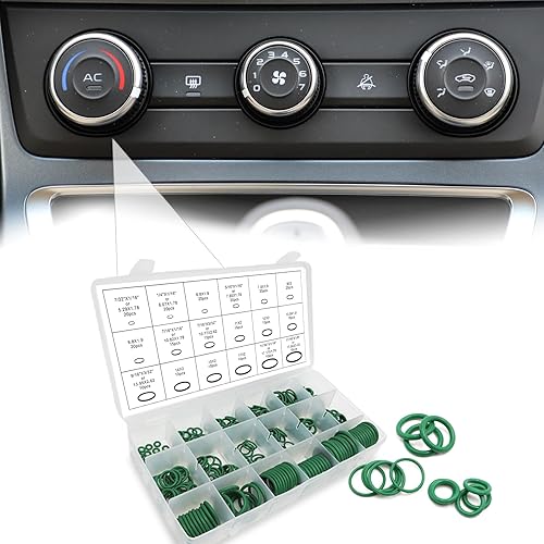 Kit de 270 anillos tóricos, kit de juntas tóricas de CA automotriz, anillo de sello de compresor de aire acondicionado para automóvil, anillo de